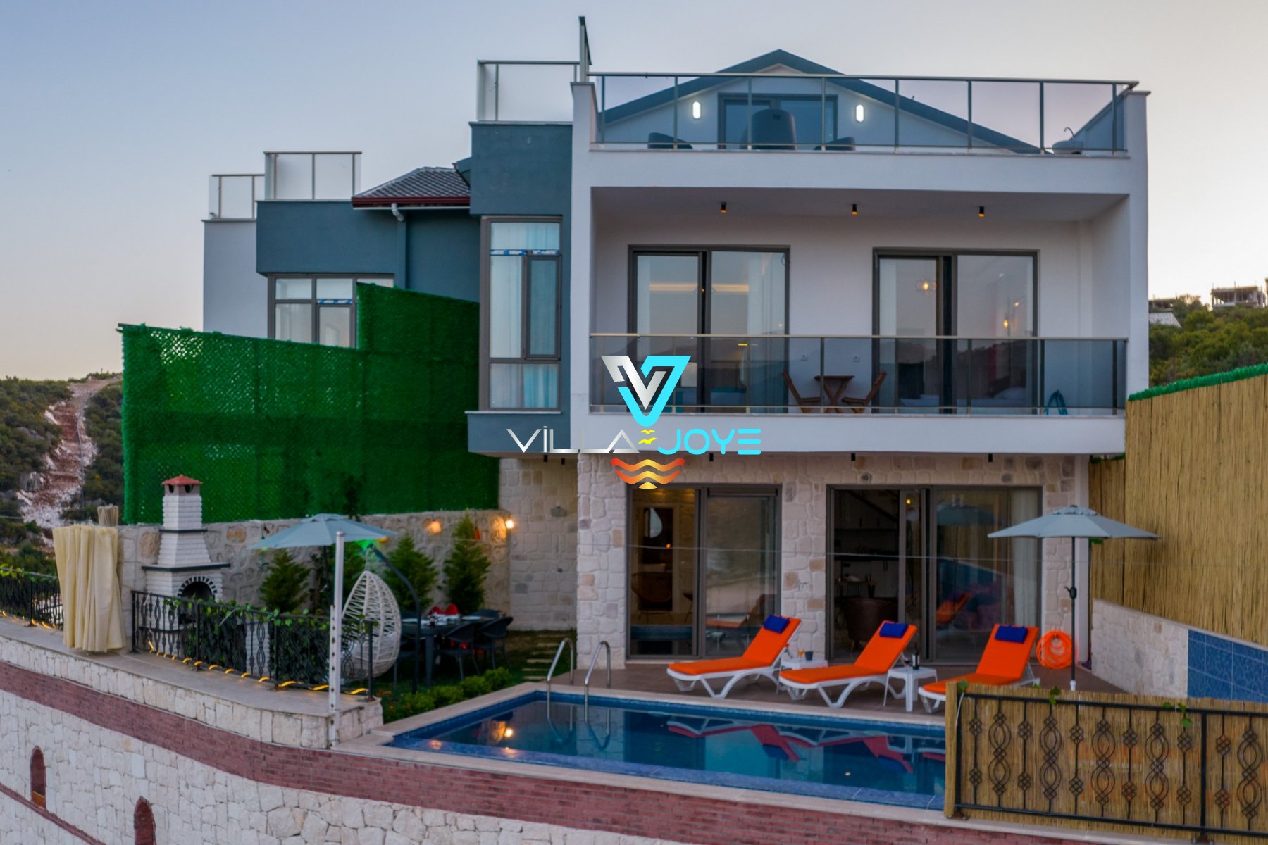 Antalya, Demre'de 3 Odalı, 4 Banyolu, 6 Kişiye Kadar Konaklamalı, Kiralık Villa - No: 12