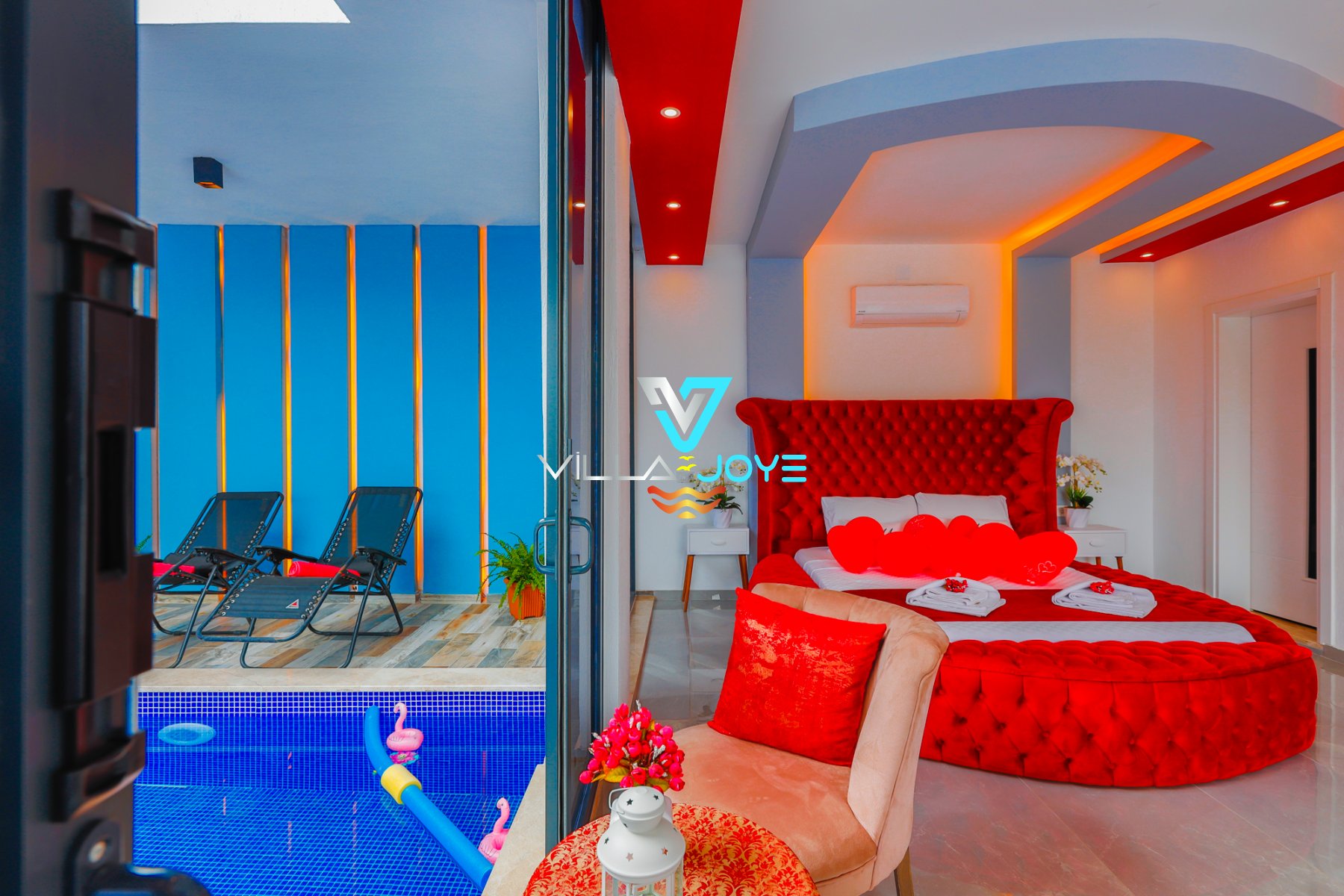 Antalya, Kalkan'da, 1 Odalı, 1 Banyolu, 2 Kişiye Kadar Konaklamalı Kiralık Villa - No: 98
