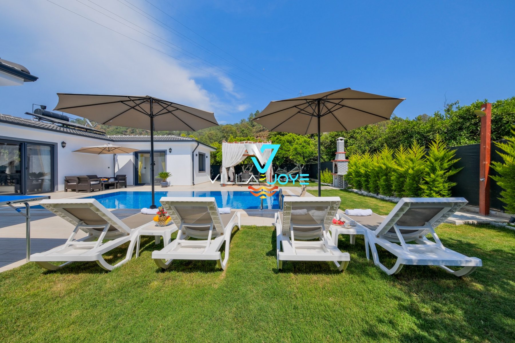 Muğla, Fethiye'de, 2 Odalı, 2 Banyolu, 4 Kişiye Kadar Konaklamalı Kiralık Villa - No: 99