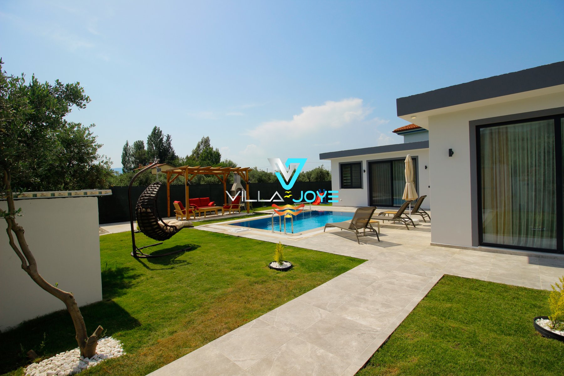 Muğla, Dalyan'da, 2 Odalı, 2 Banyolu, 4 Kişiye Kadar Konaklamalı Kiralık Villa - No: 100-1