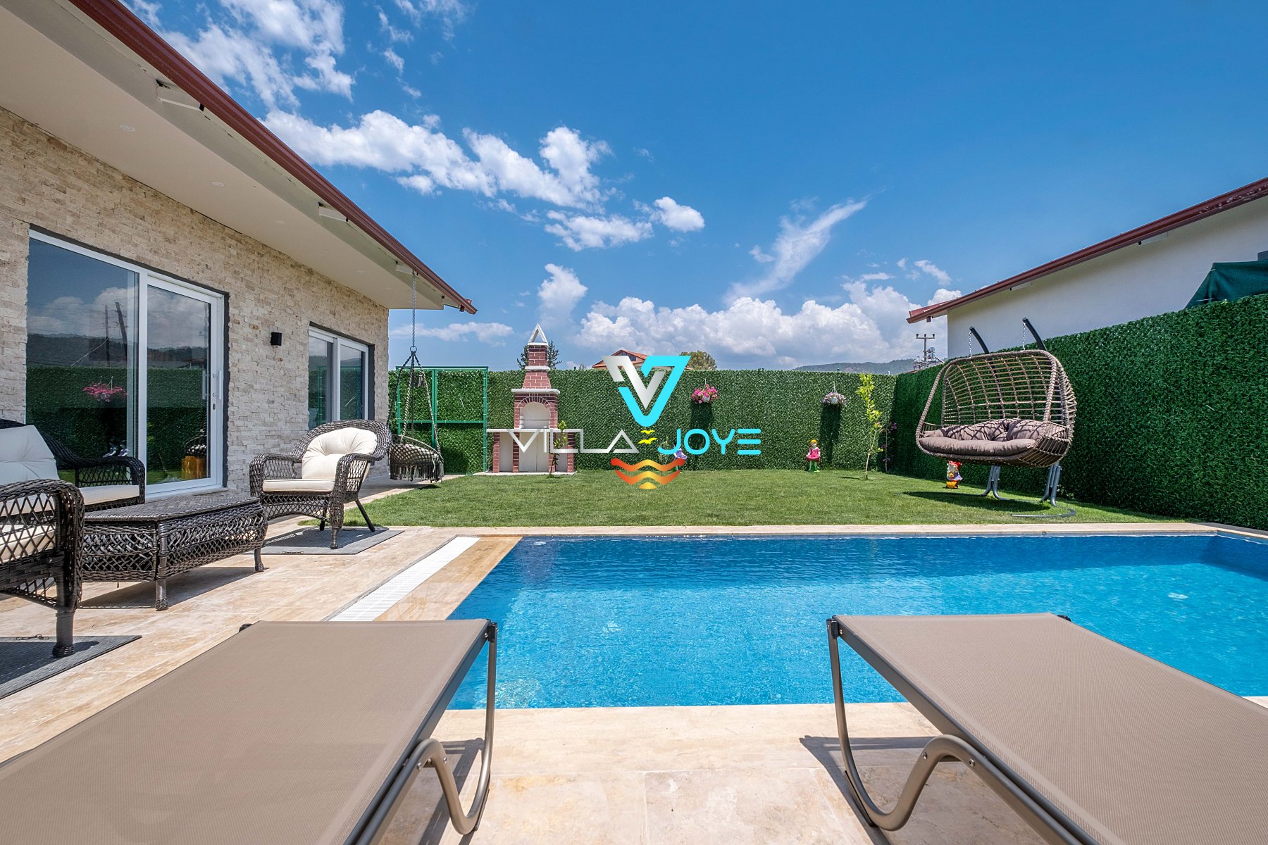 Muğla, Fethiye'de, 2 Odalı, 2 Banyolu, 4 Kişiye Kadar Konaklamalı Kiralık Villa - No: 103-1