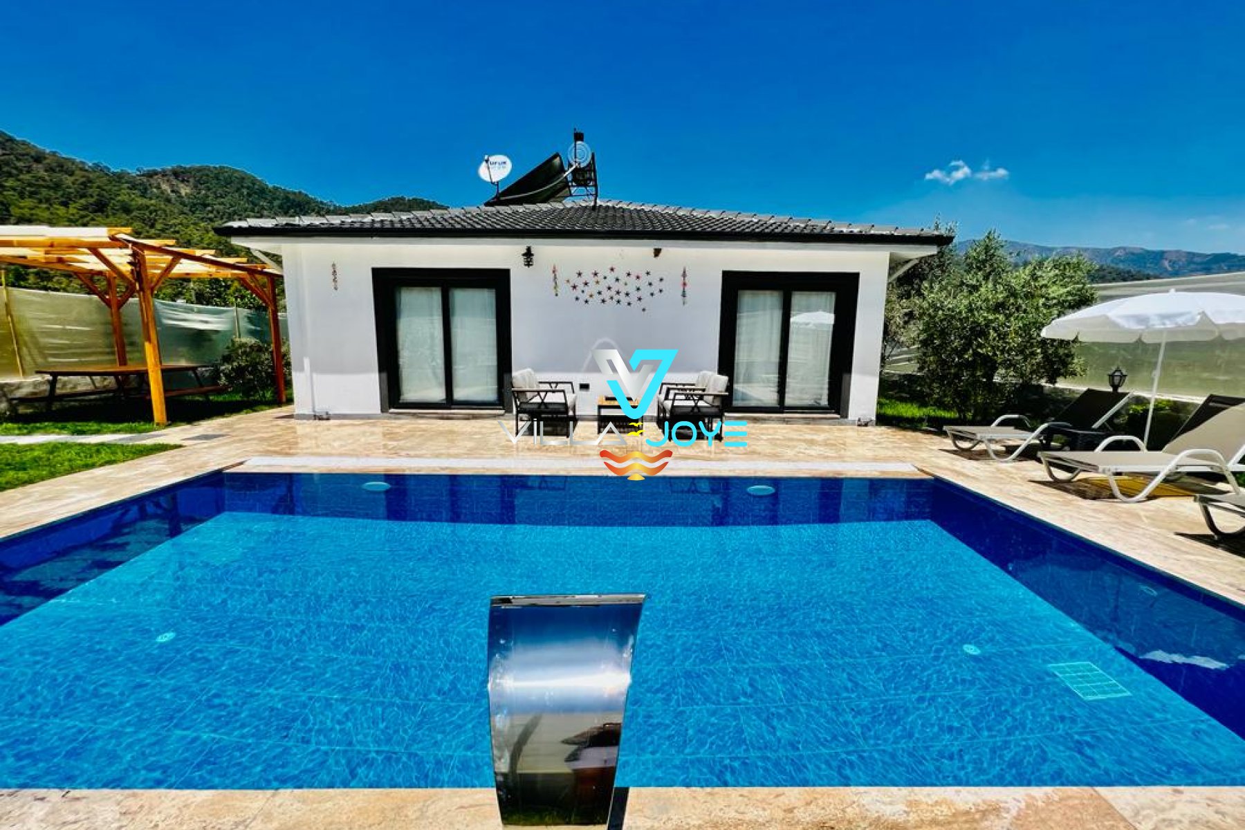 Muğla, Fethiye'de 3 Odalı, 2 Banyolu, 6 Kişiye Kadar Konaklamalı, Kiralık Villa - No: 107
