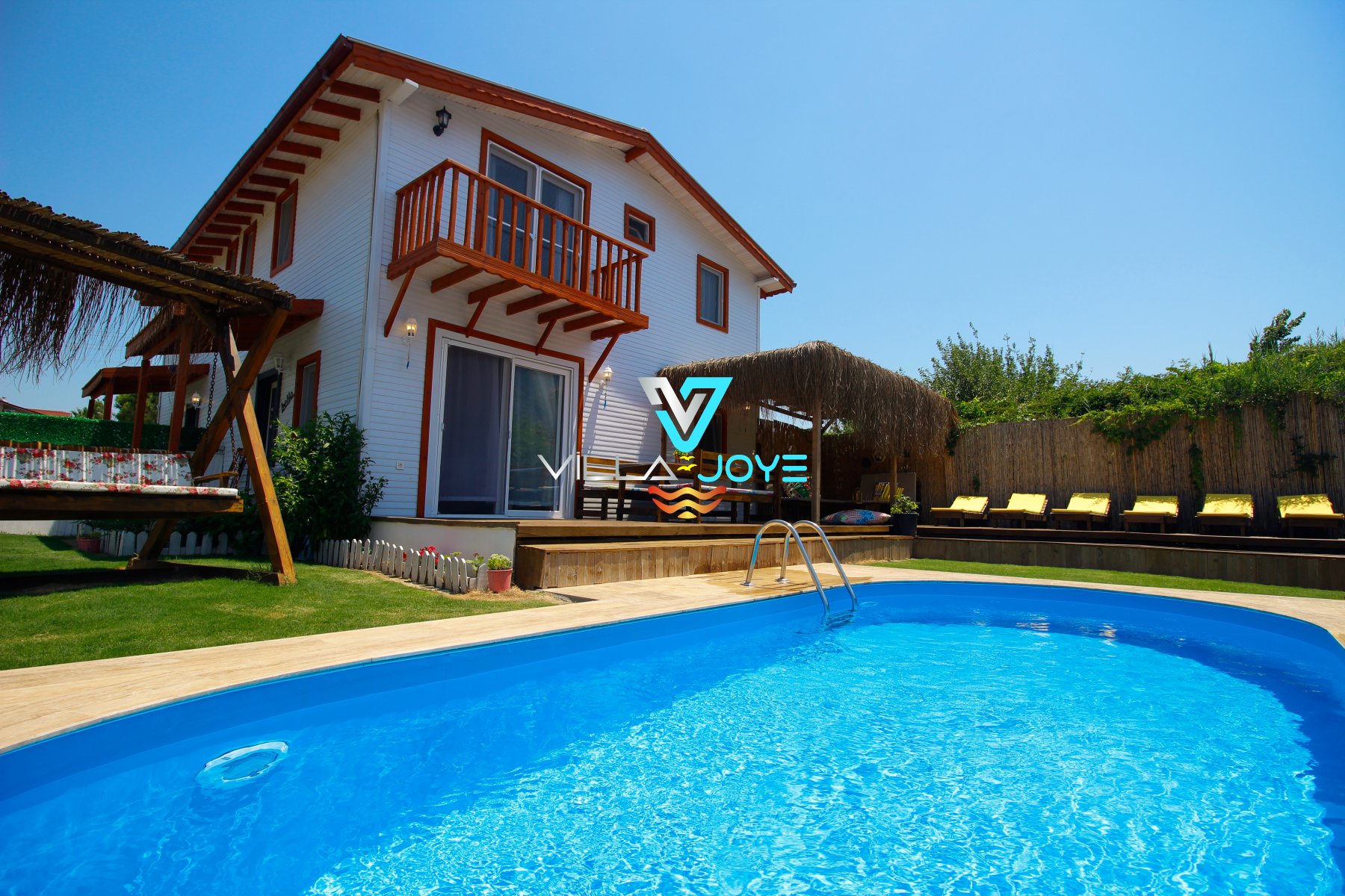 Muğla, Dalyan'da 3 Odalı, 3 Banyolu, 6 Kişiye Kadar Konaklamalı, Kiralık Villa - No: 108-1