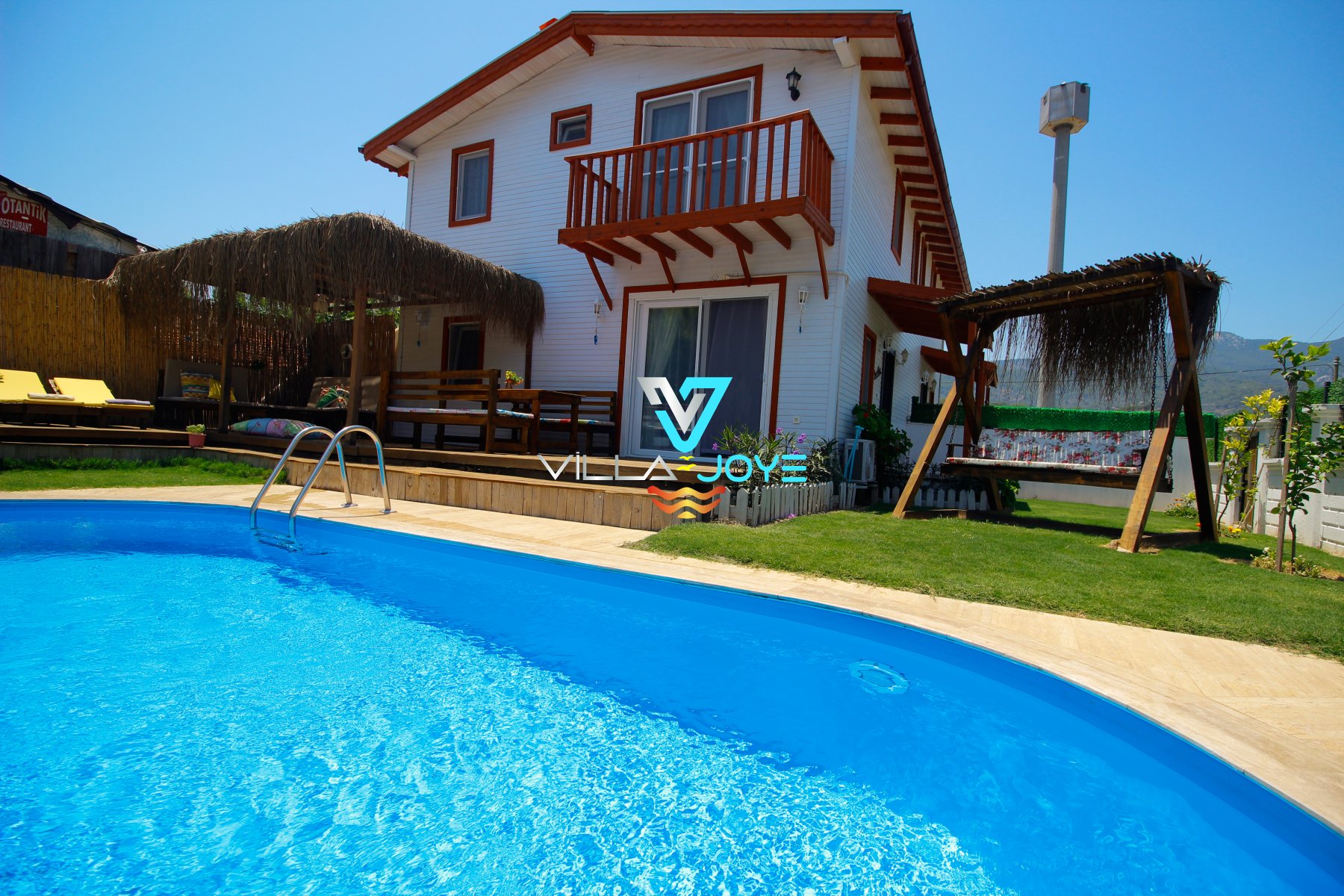 Muğla, Dalyan'da 3 Odalı, 3 Banyolu, 6 Kişiye Kadar Konaklamalı, Kiralık Villa - No: 108-2