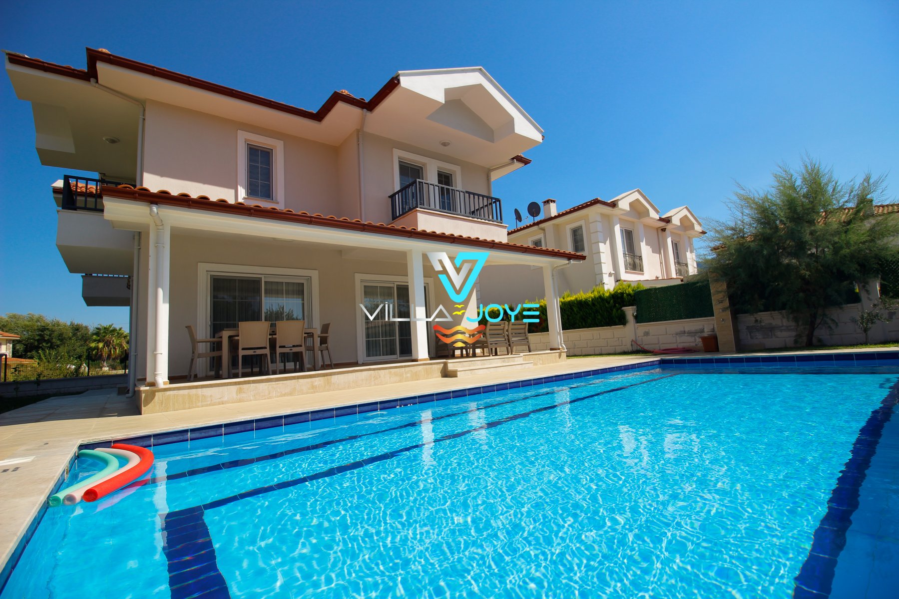 Muğla, Dalyan'da 4 Odalı, 4 Banyolu, 8 Kişiye Kadar Konaklamalı, Kiralık Villa - No: 113
