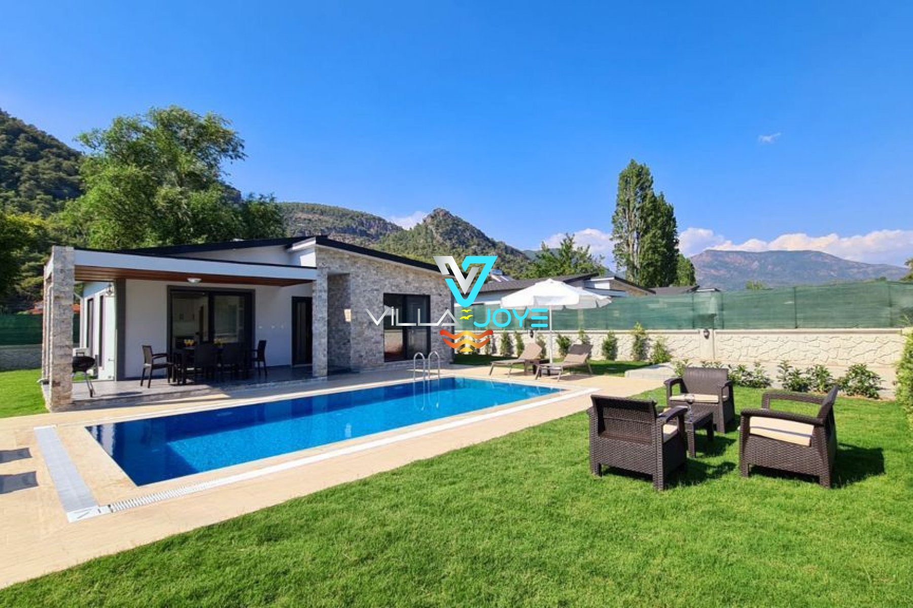 Muğla, Göcek'te 2 Odalı, 2 Banyolu, 4 Kişiye Kadar Konaklamalı, Kiralık Villa - No: 16-2