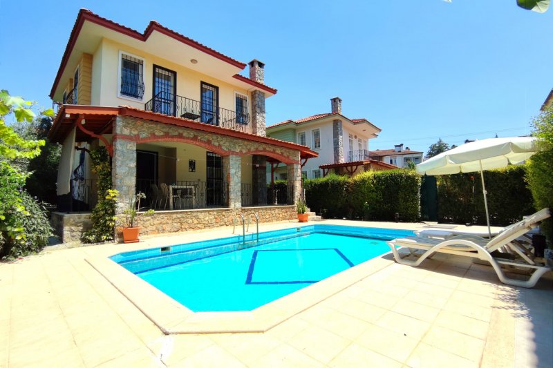 Muğla, Fethiye'de 3 Odalı, 1 Banyolu, 6 Kişiye Kadar Konaklamalı, Kiralık Villa - No: 127