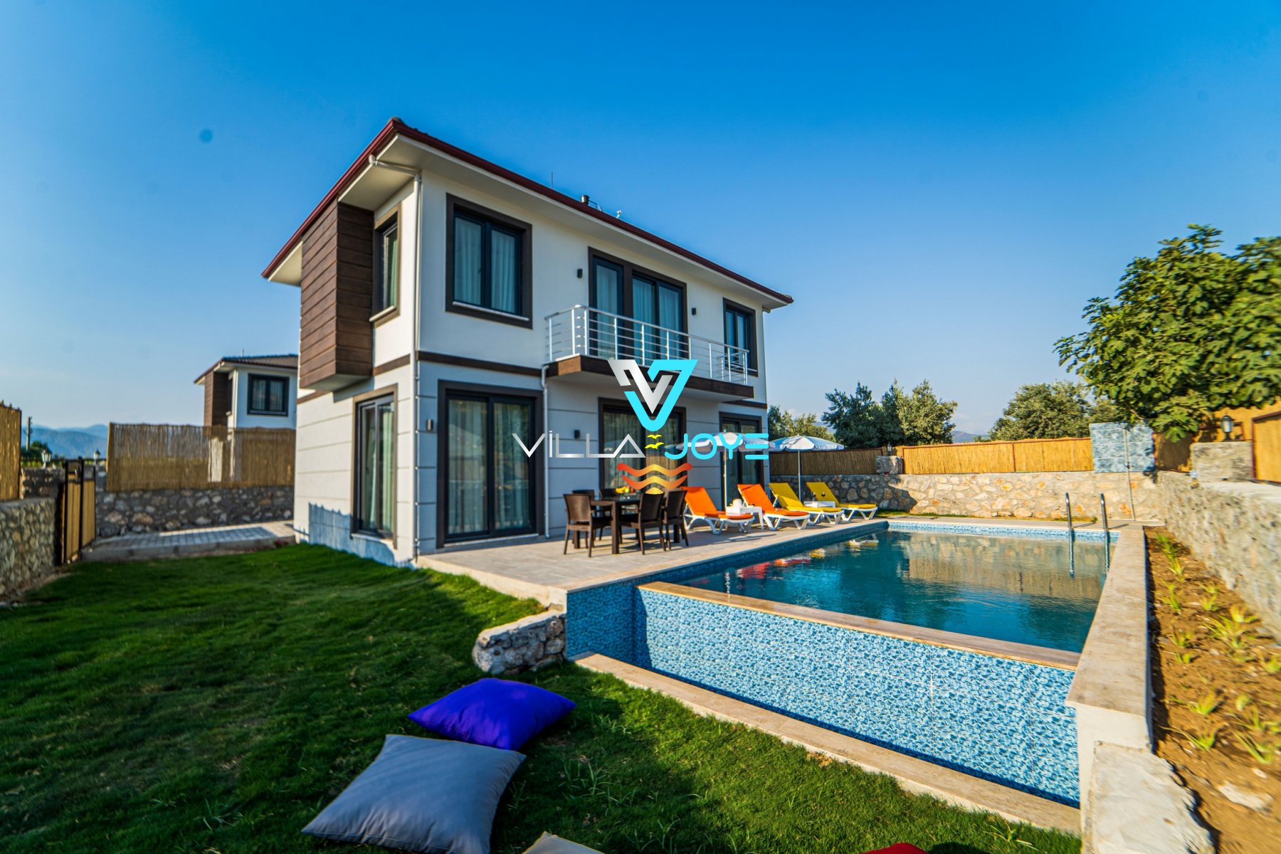 Muğla, Fethiye'de 3 Odalı, 3 Banyolu, 6 Kişiye Kadar Konaklamalı, Kiralık Villa - No: 130-1