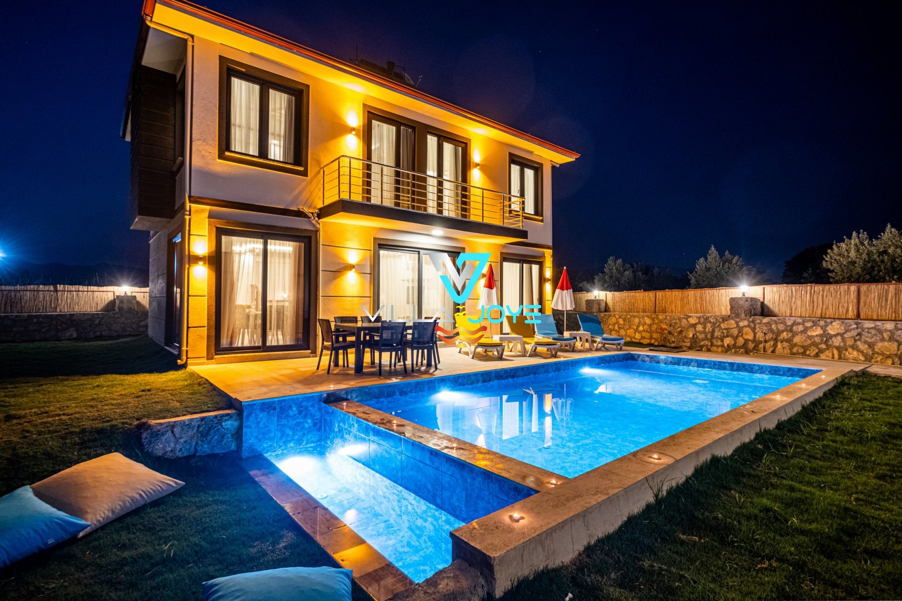 Muğla, Fethiye'de 3 Odalı, 3 Banyolu, 6 Kişiye Kadar Konaklamalı, Kiralık Villa - No: 130-2