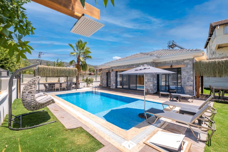 Muğla, Fethiye'de 2 Odalı, 2 Banyolu, 4 Kişiye Kadar Konaklamalı, Kiralık Villa - No: 134