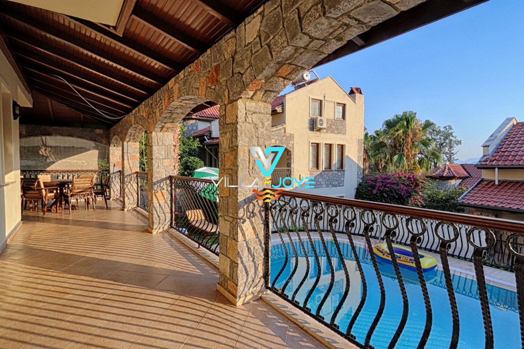 Muğla, Göcek'te 3 Odalı, 4 Banyolu, 6 Kişiye Kadar Konaklamalı, Kiralık Villa - No: 2
