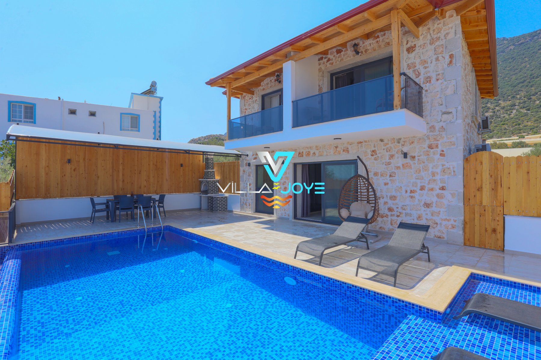 Antalya, Kalkan'da 2 Odalı, 3 Banyolu, 4 Kişiye Kadar Konaklamalı, Kiralık Villa - No: 147