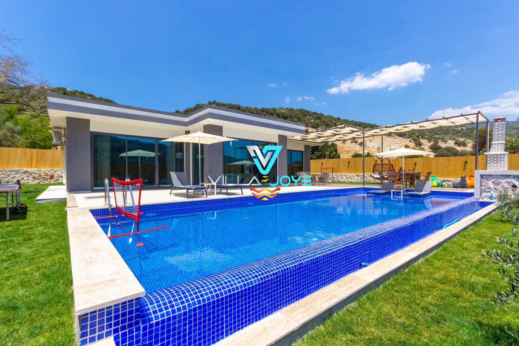 Antalya, Kalkan'da 2 Odalı, 2 Banyolu, 5 Kişiye Kadar Konaklamalı, Kiralık Villa - No: 149