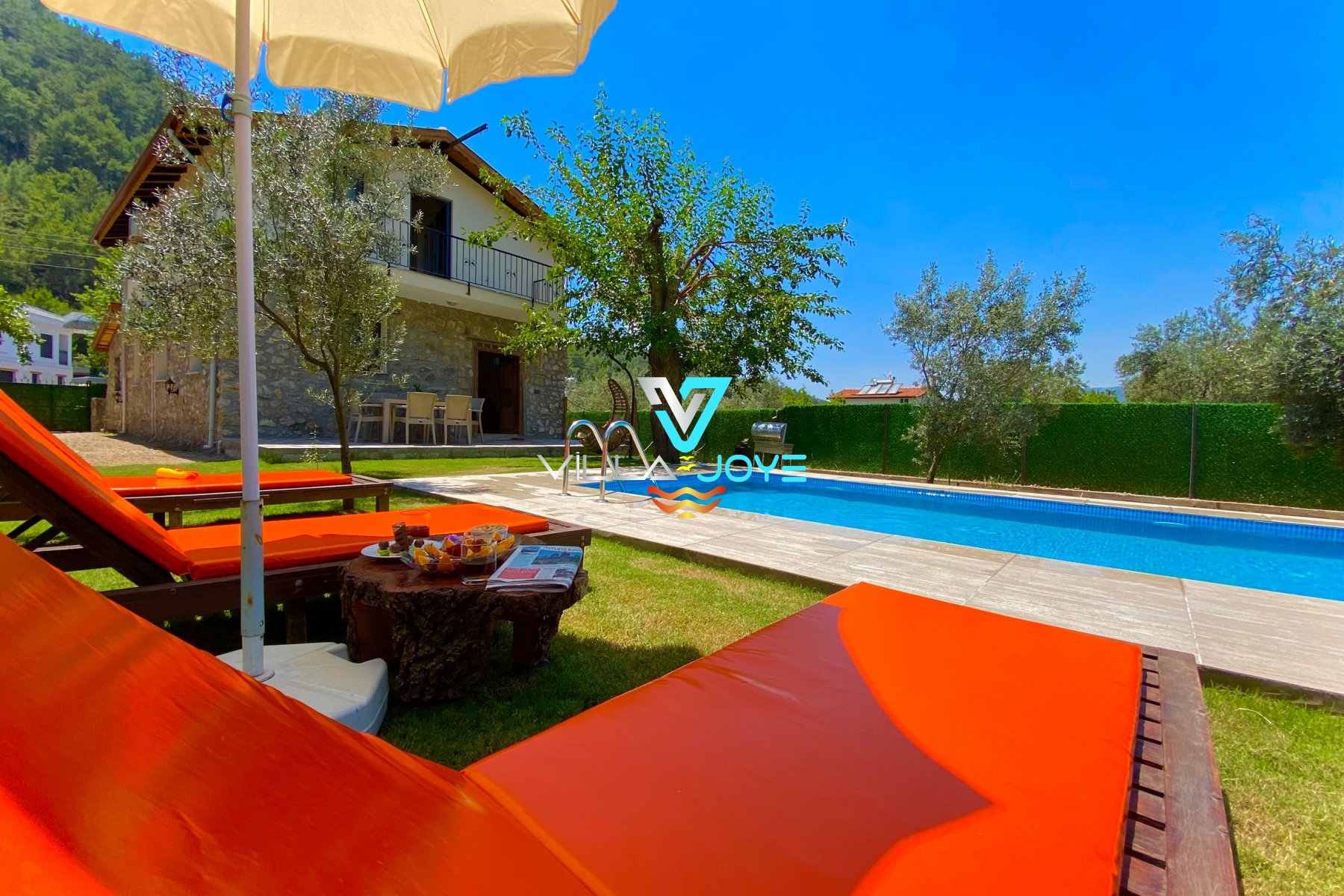 Muğla, Fethiye'de 3 Odalı, 3 Banyolu, 6 Kişiye Kadar Konaklamalı, Kiralık Villa - No: 150