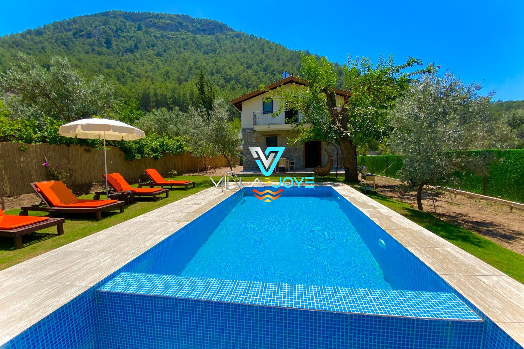 Muğla, Fethiye'de 3 Odalı, 3 Banyolu, 6 Kişiye Kadar Konaklamalı, Kiralık Villa - No: 150