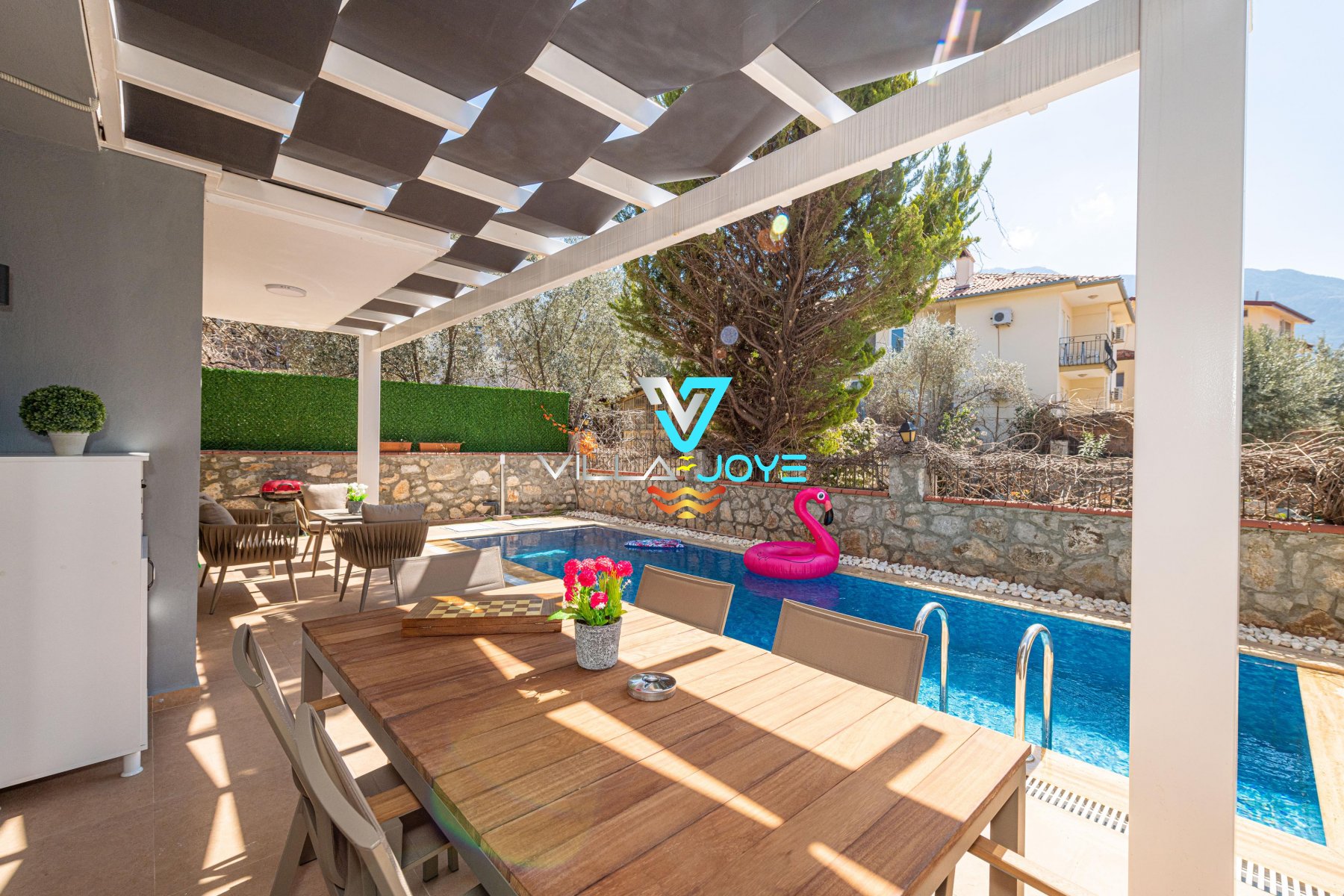 Muğla, Fethiye'de 5 Odalı, 4 Banyolu, 9 Kişiye Kadar Konaklamalı, Kiralık Villa - No: 152