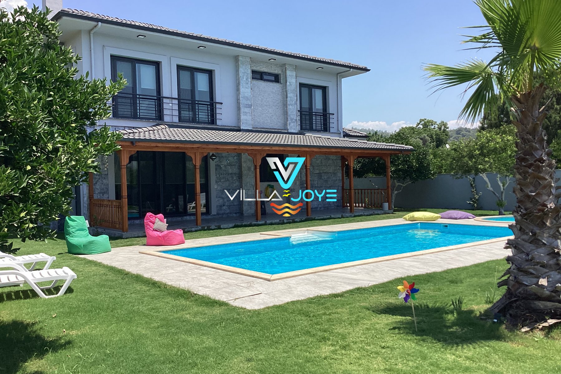 Muğla, Akyaka'da 3 Odalı, 3 Banyolu, 6 Kişiye Kadar Konaklamalı, Kiralık Villa - No: 153-1