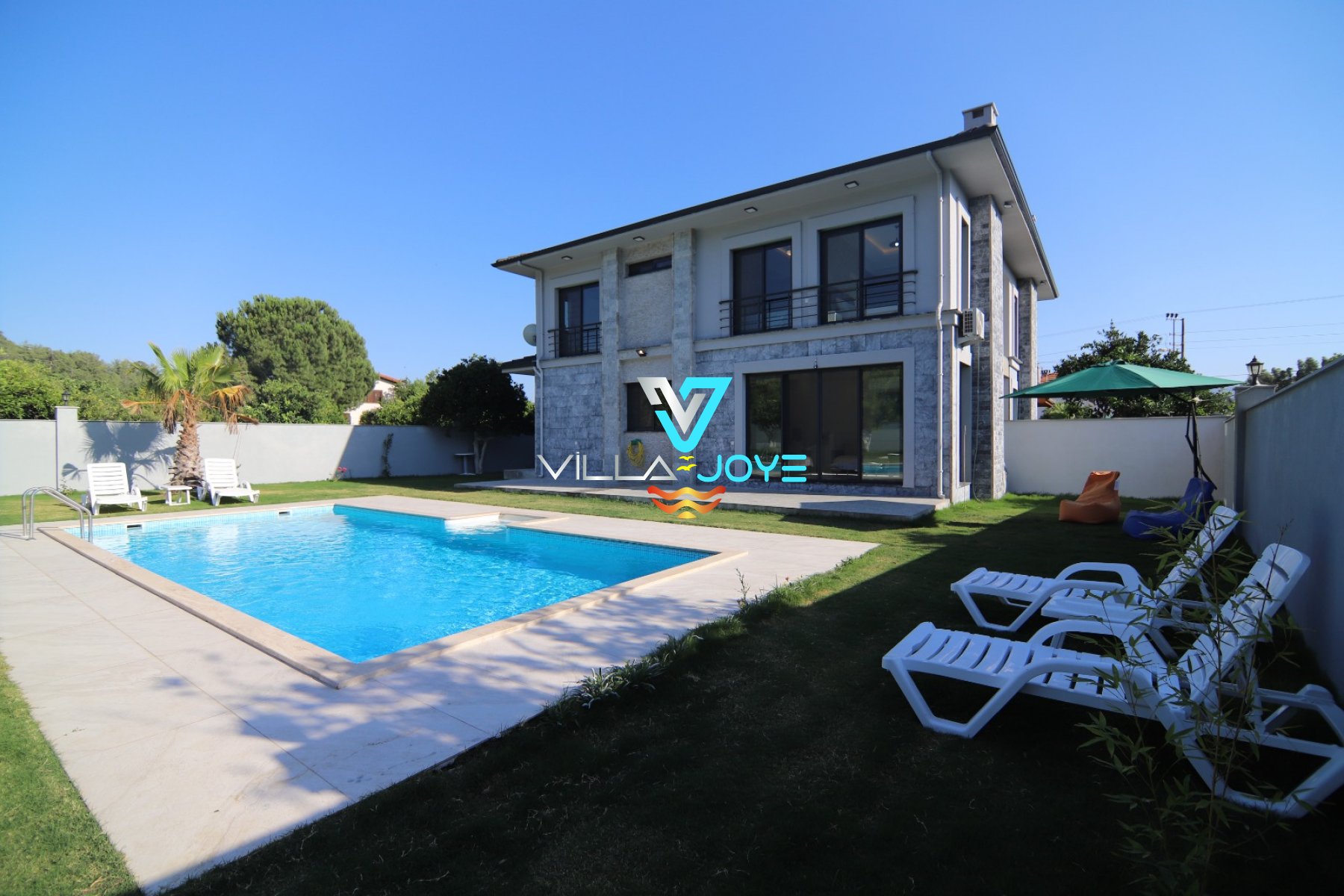 Muğla, Akyaka'da 3 Odalı, 3 Banyolu, 6 Kişiye Kadar Konaklamalı, Kiralık Villa - No: 153-2