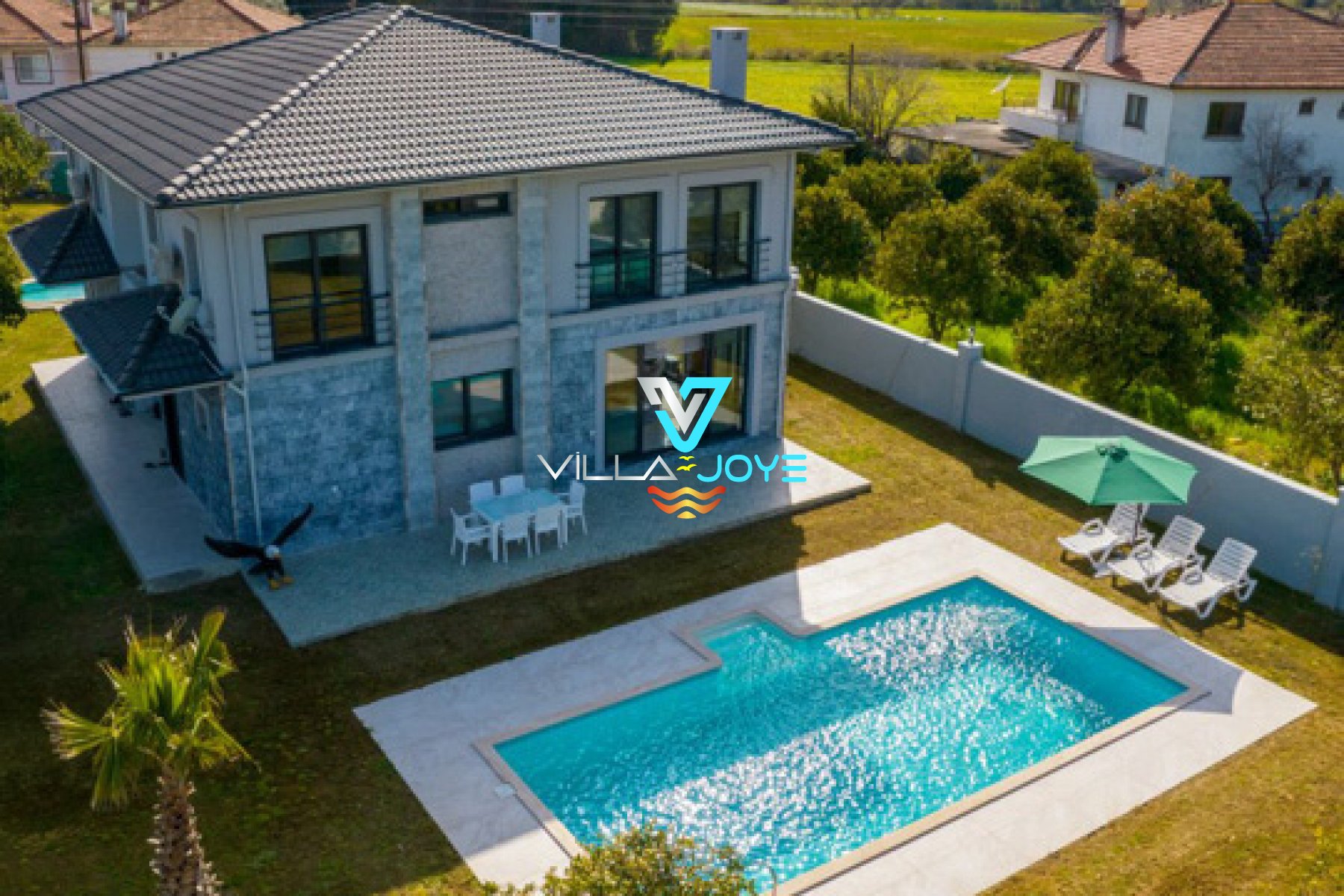 Muğla, Akyaka'da 3 Odalı, 3 Banyolu, 6 Kişiye Kadar Konaklamalı, Kiralık Villa - No: 153-2