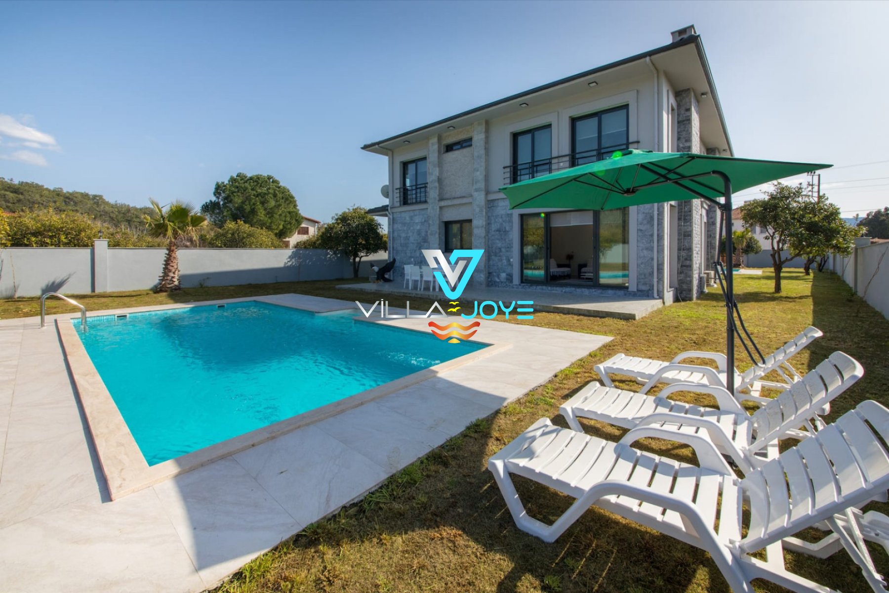 Muğla, Akyaka'da 3 Odalı, 3 Banyolu, 6 Kişiye Kadar Konaklamalı, Kiralık Villa - No: 153-2