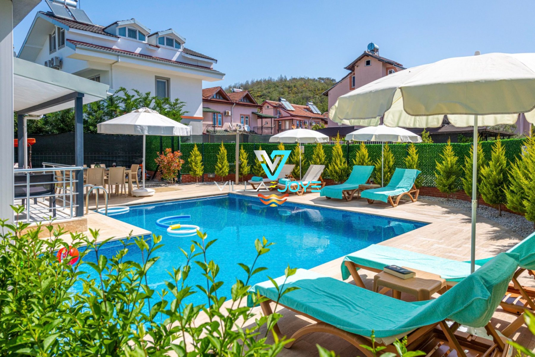 Muğla, Fethiye'de 4 Odalı, 4 Banyolu, 8 Kişiye Kadar Konaklamalı, Kiralık Villa - No: 166
