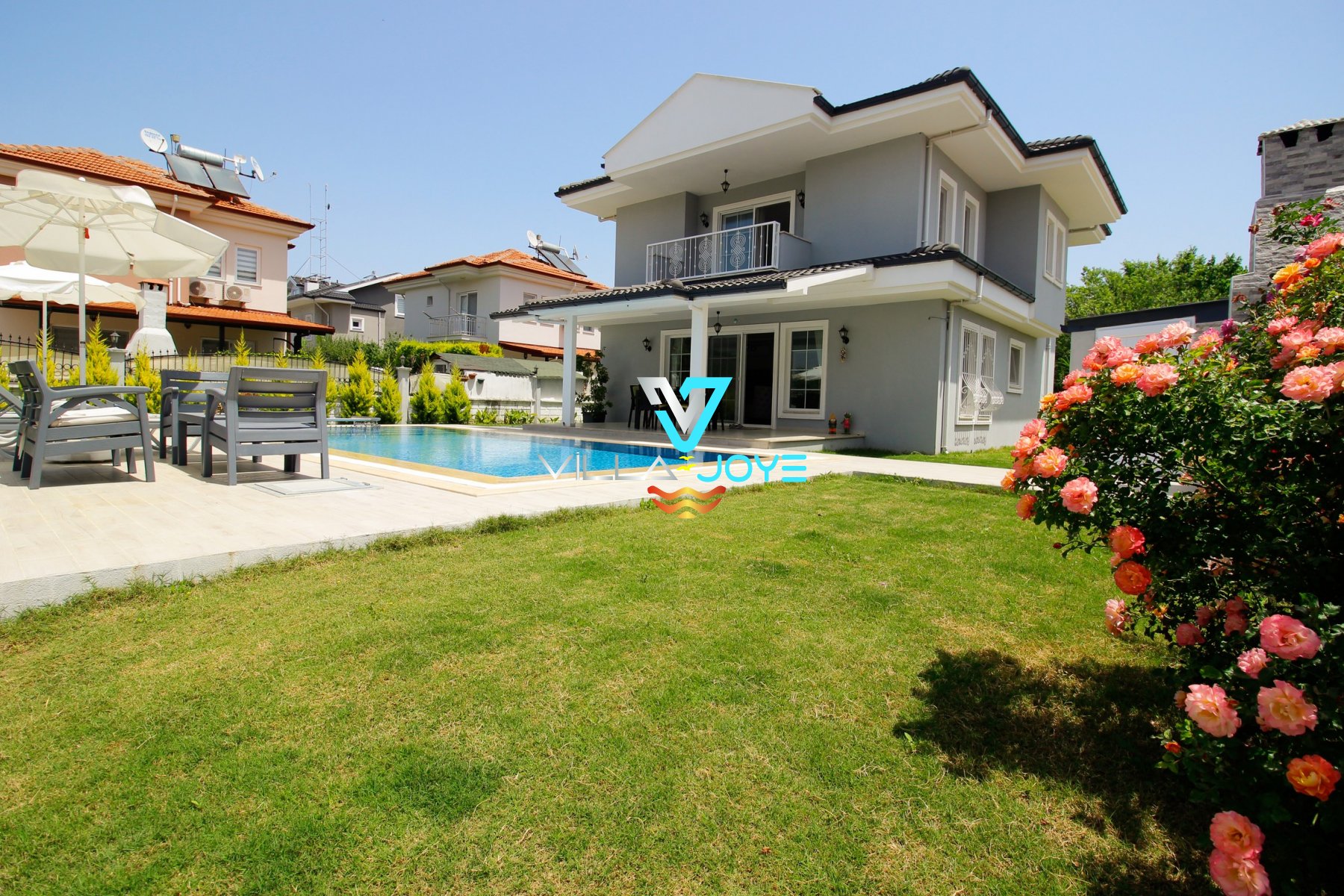 Muğla, Dalyan'da 4 Odalı, 4 Banyolu, 8 Kişiye Kadar Konaklamalı, Kiralık Villa - No: 171