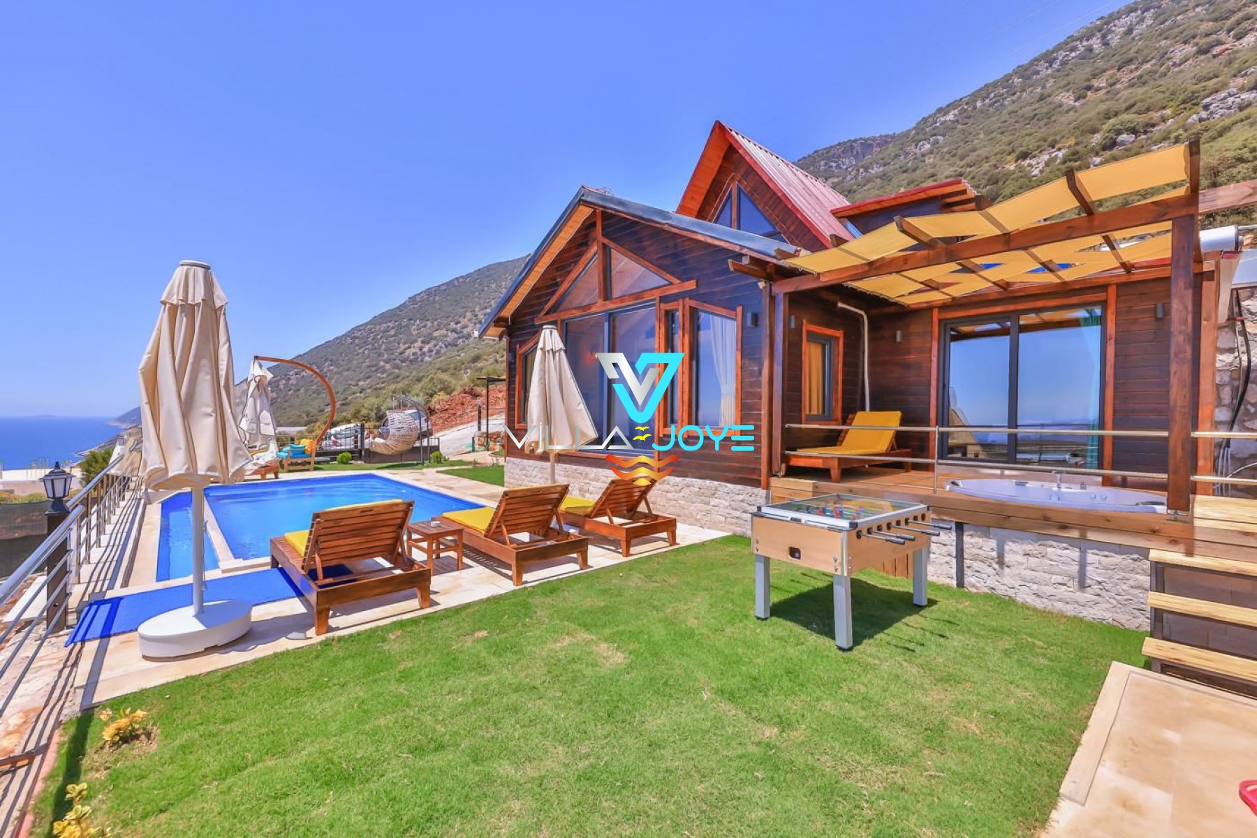Antalya, Kaş'ta 3 Odalı, 2 Banyolu, 6 Kişiye Kadar Konaklamalı, Kiralık Villa - No: 176