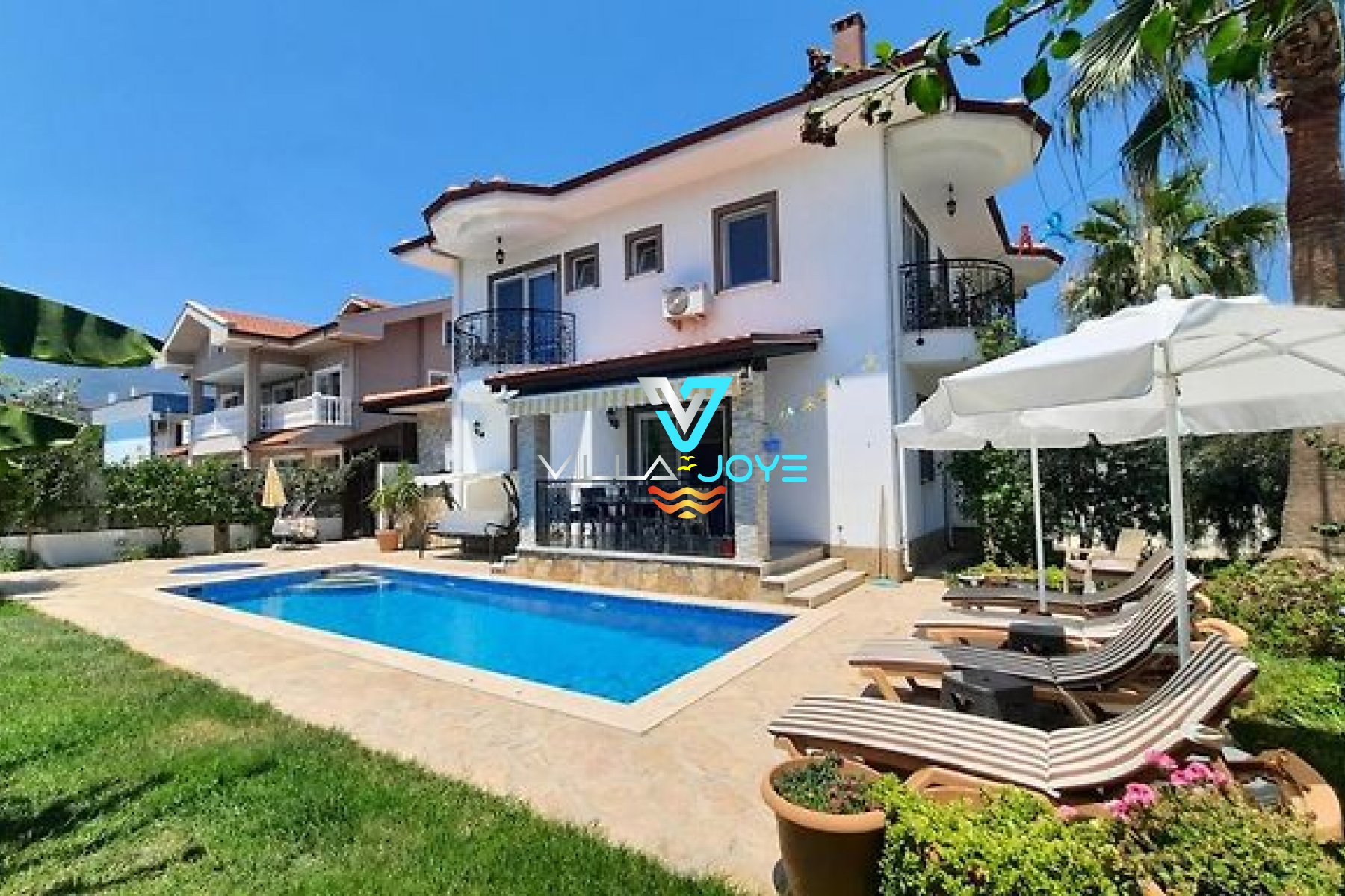 Muğla, Dalyan'da 3 Odalı, 3 Banyolu, 5 Kişiye Kadar Konaklamalı, Kiralık Villa - No: 184