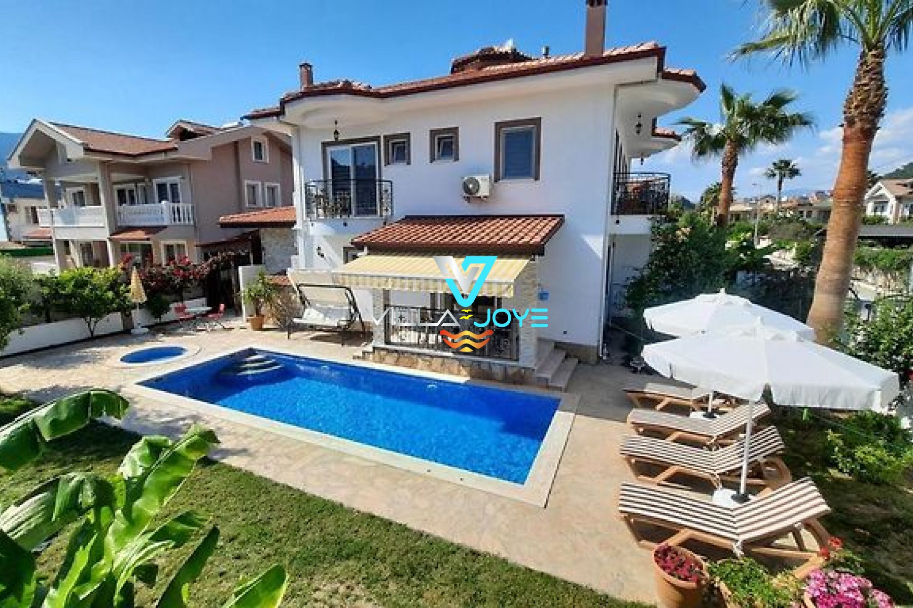 Muğla, Dalyan'da 3 Odalı, 3 Banyolu, 5 Kişiye Kadar Konaklamalı, Kiralık Villa - No: 184