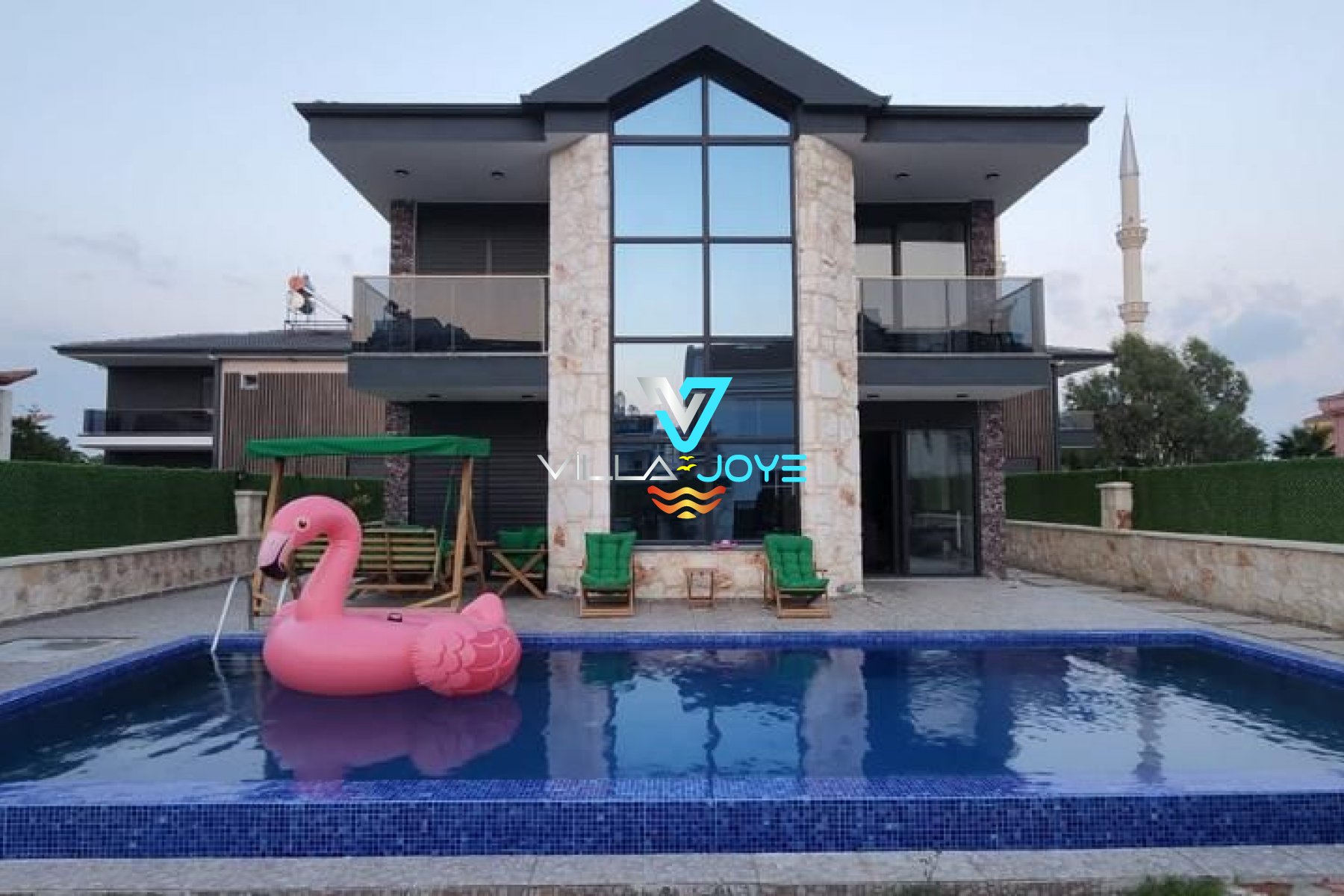 Antalya, Belek'te 3 Odalı, 3 Banyolu, 6 Kişiye Kadar Konaklamalı, Kiralık Villa - No: 185