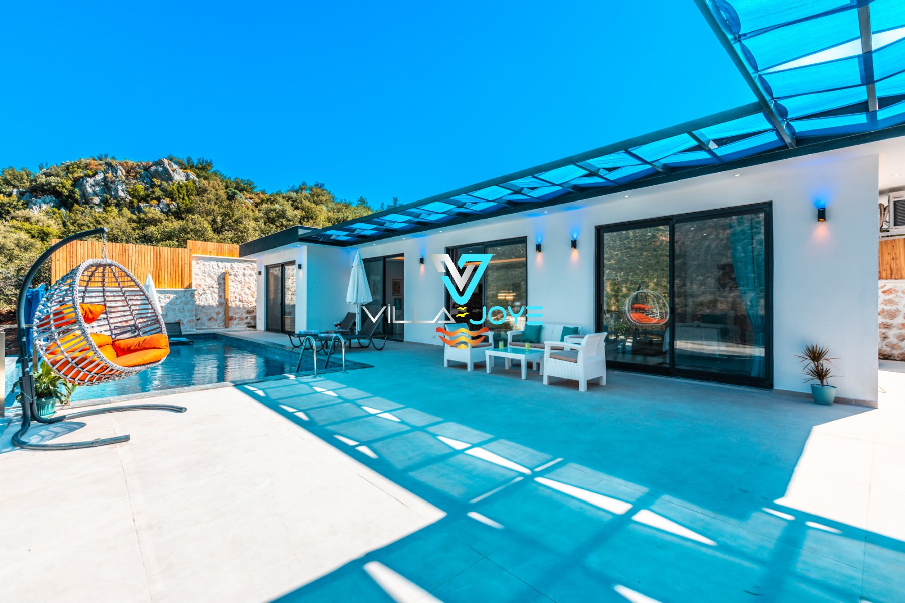 Antalya, Kalkan'da 2 Odalı, 2 Banyolu, 4 Kişiye Kadar Konaklamalı, Kiralık Villa - No: 187