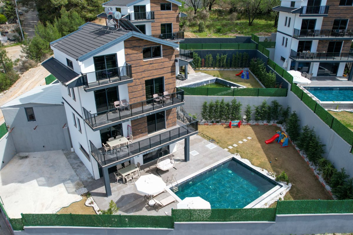 Muğla, Fethiye'de 4 Odalı, 4 Banyolu, 8 Kişiye Kadar Konaklamalı, Kiralık Villa - No: 222-2