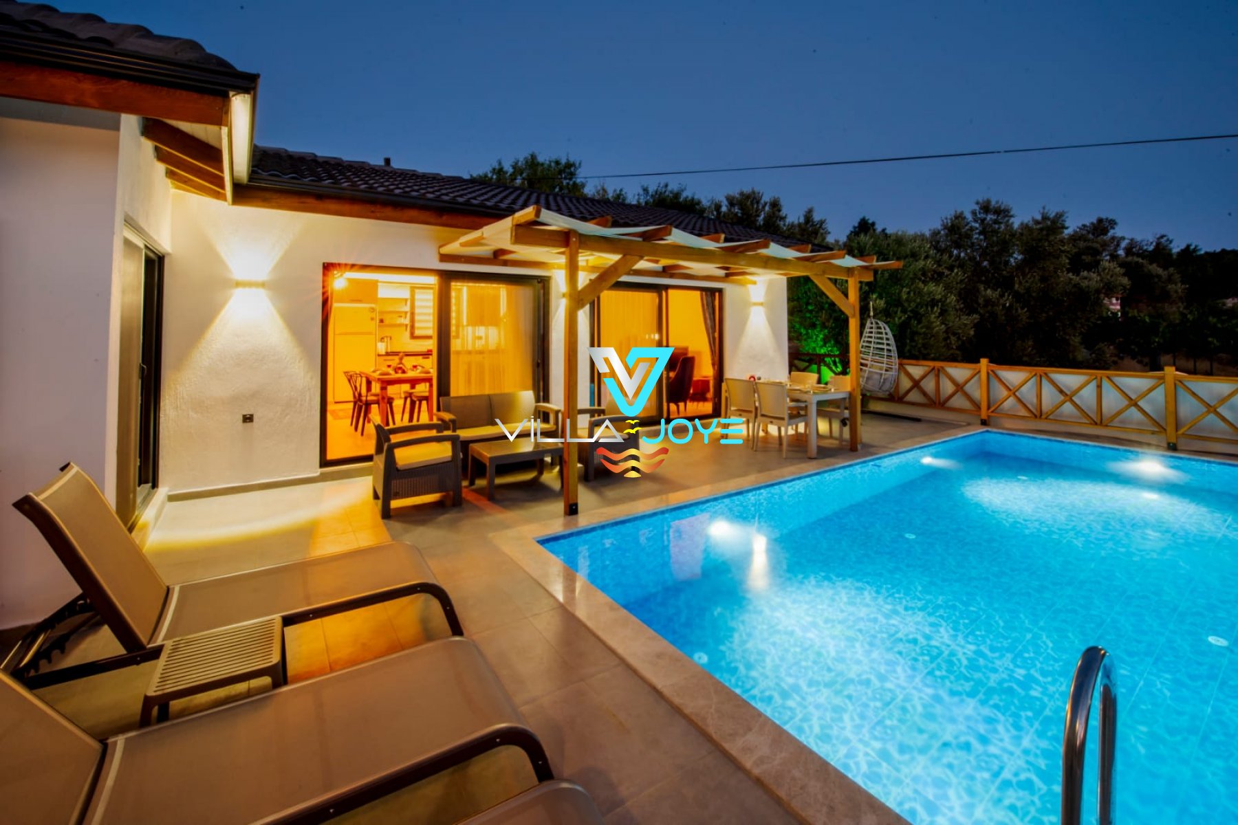Muğla, Seydikemer'de 2 Odalı, 2 Banyolu, 4 Kişiye Kadar Konaklamalı, Kiralık Villa - No: 224