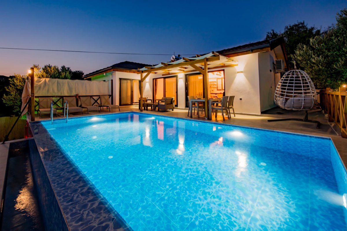 Muğla, Seydikemer'de 2 Odalı, 2 Banyolu, 4 Kişiye Kadar Konaklamalı, Kiralık Villa - No: 224