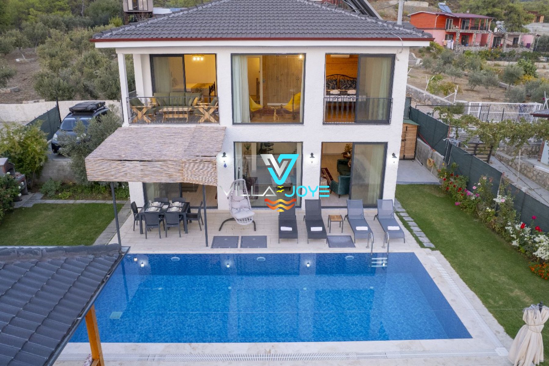 Muğla, Fethiye'de 2 Odalı, 2 Banyolu, 4 Kişiye Kadar Konaklamalı, Kiralık Villa - No: 225