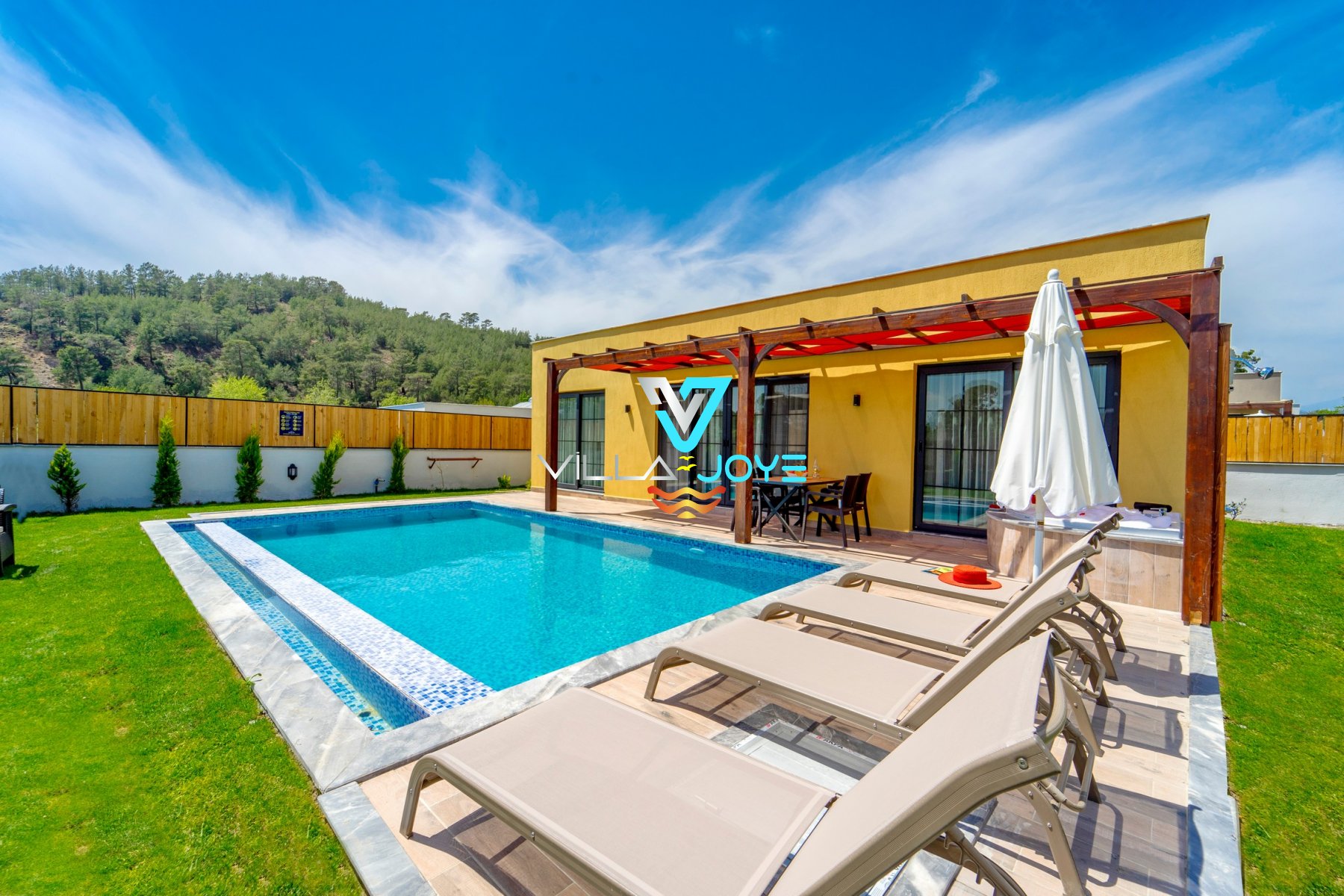 Muğla, Seydikemer'de 2 Odalı, 2 Banyolu, 4 Kişiye Kadar Konaklamalı, Kiralık Villa - No: 227-9