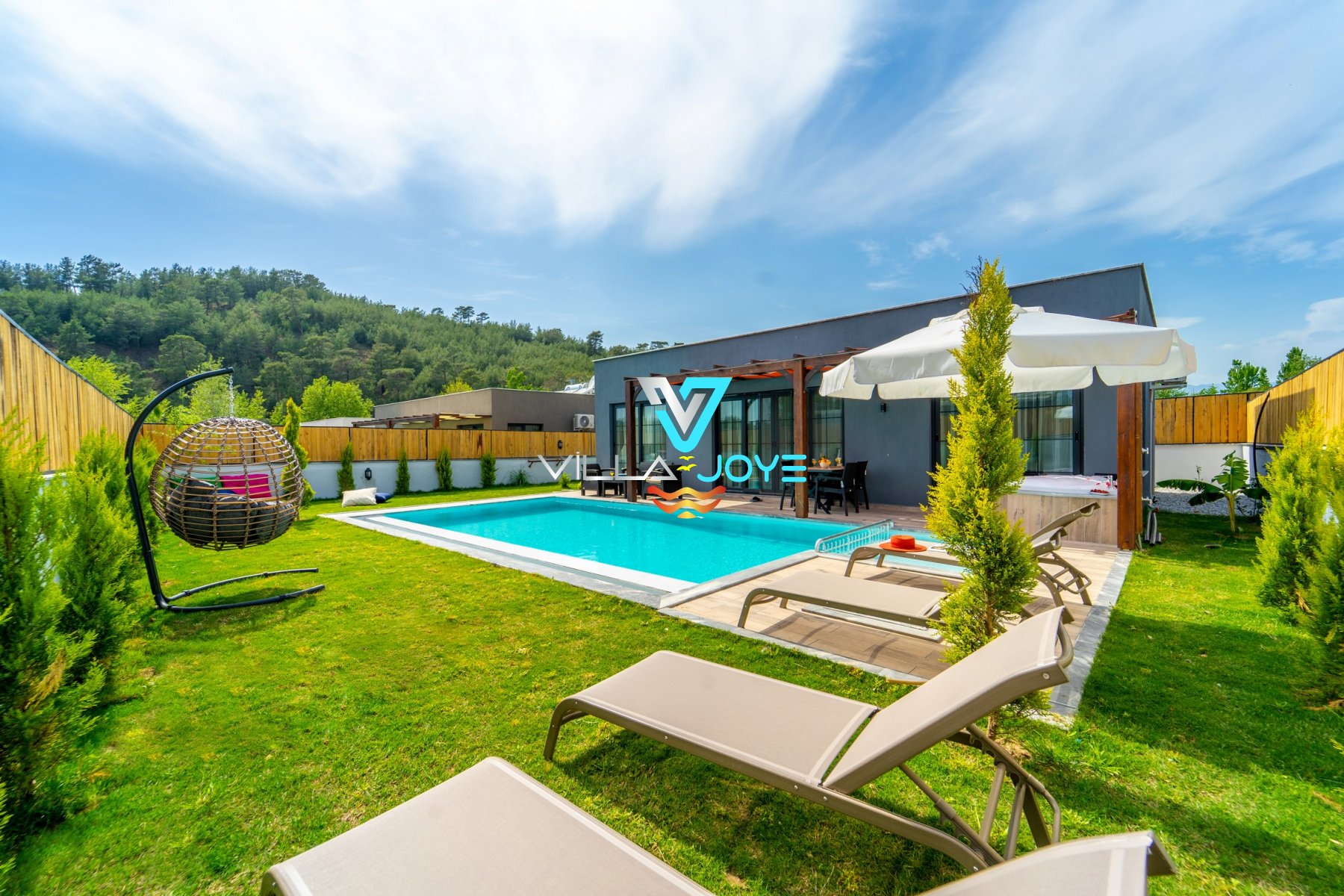 Muğla, Seydikemer'de 2 Odalı, 2 Banyolu, 4 Kişiye Kadar Konaklamalı, Kiralık Villa - No: 227-13