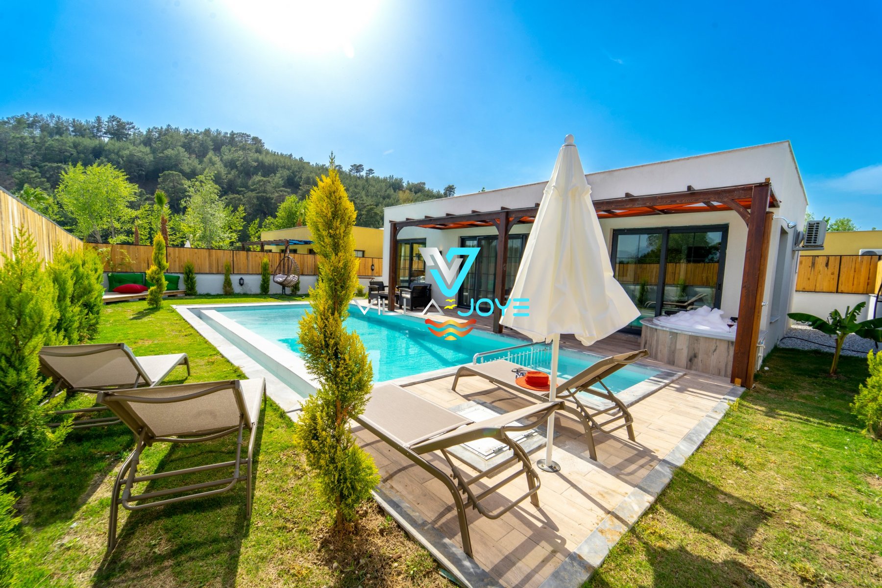 Muğla, Seydikemer'de 2 Odalı, 2 Banyolu, 4 Kişiye Kadar Konaklamalı, Kiralık Villa - No: 227-15