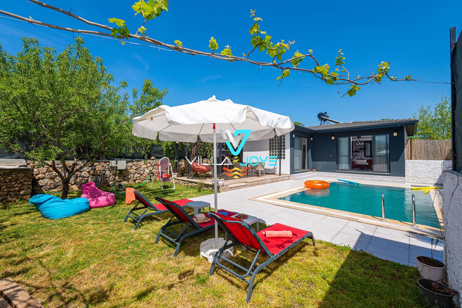 Muğla, Fethiye'de 2 Odalı, 2 Banyolu, 4 Kişiye Kadar Konaklamalı, Kiralık Villa - No: 234