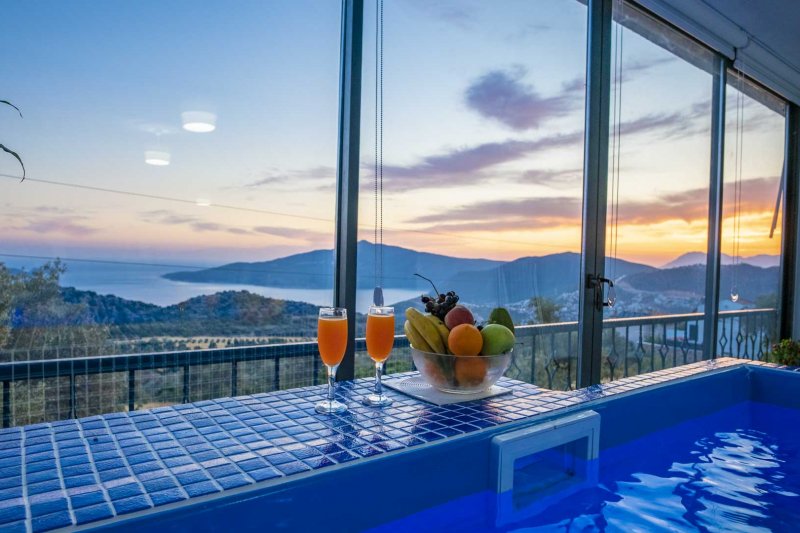 Antalya, Kalkan'da 2 Odalı, 2 Banyolu, 4 Kişiye Kadar Konaklamalı Kiralık Daire - No: 28
