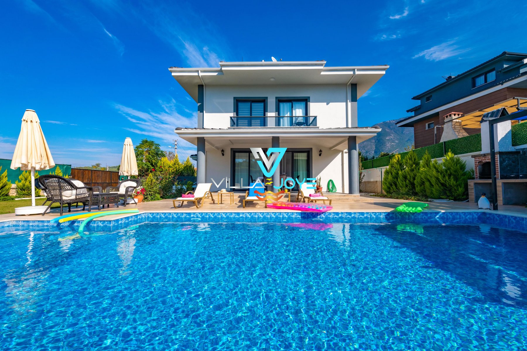 Muğla, Fethiye'de 3 Odalı, 3 Banyolu, 6 Kişiye Kadar Konaklamalı, Kiralık Villa - No: 235