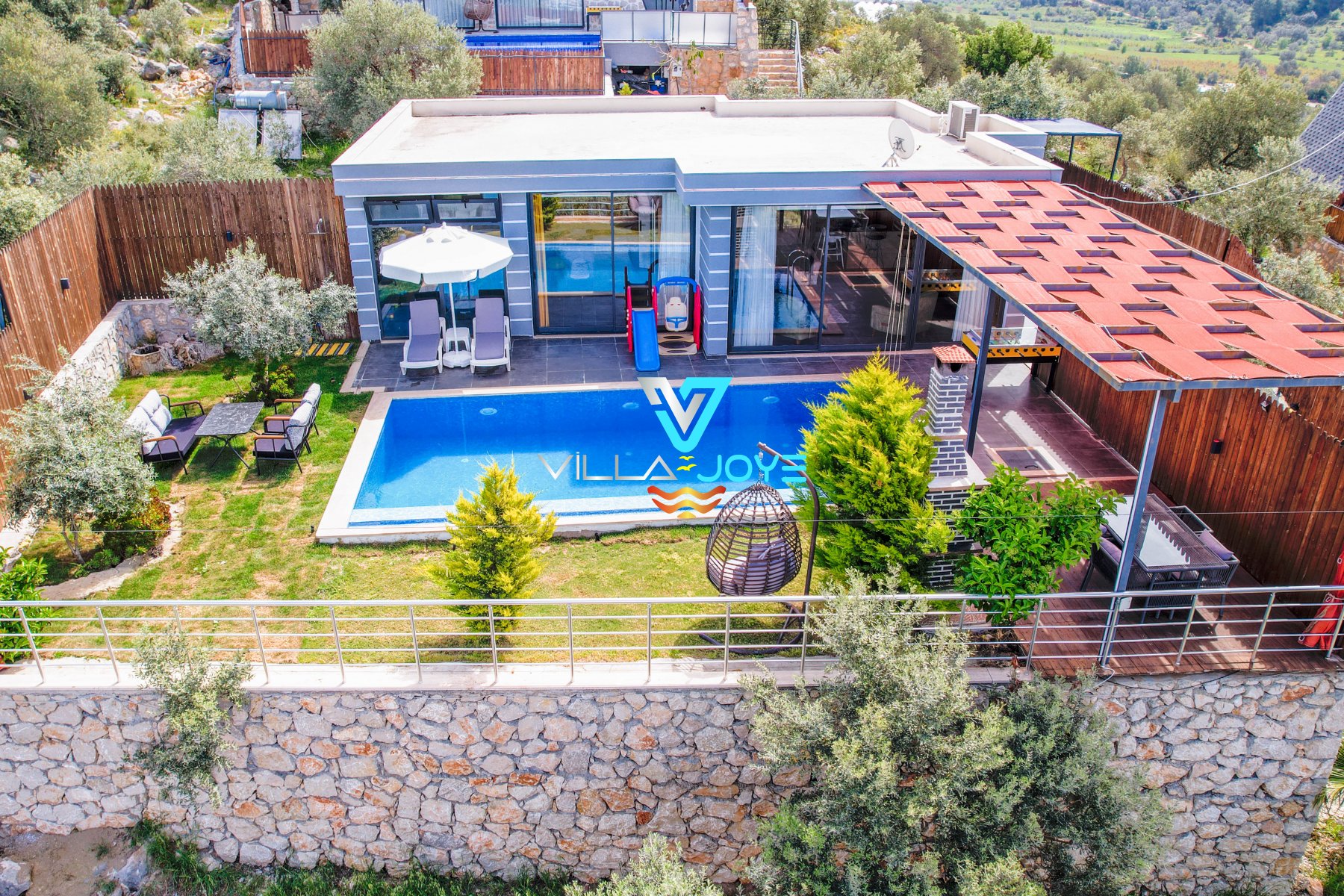 Antalya, Kalkan'da 1 Odalı, 1 Banyolu, 2 Kişiye Kadar Konaklamalı, Kiralık Villa - No: 253