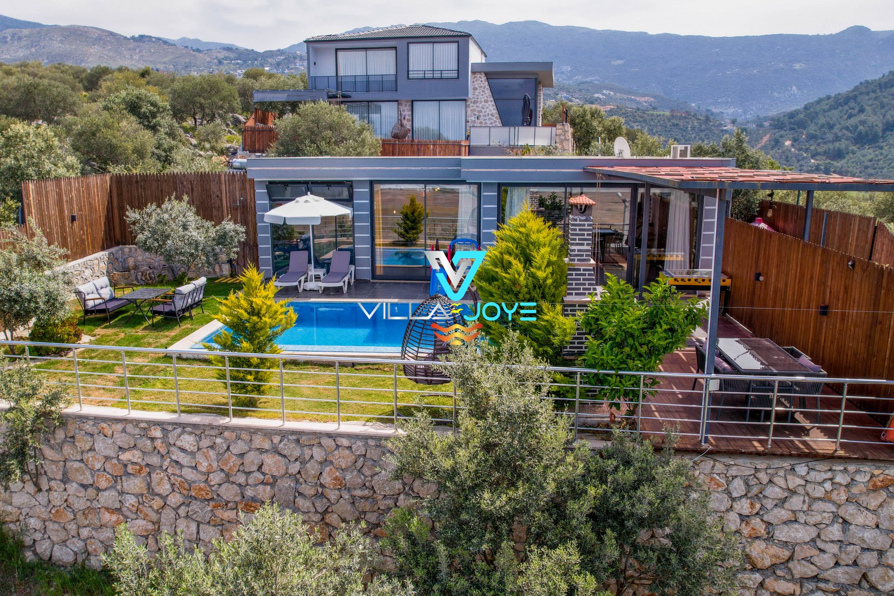 Antalya, Kalkan'da 1 Odalı, 1 Banyolu, 2 Kişiye Kadar Konaklamalı, Kiralık Villa - No: 253