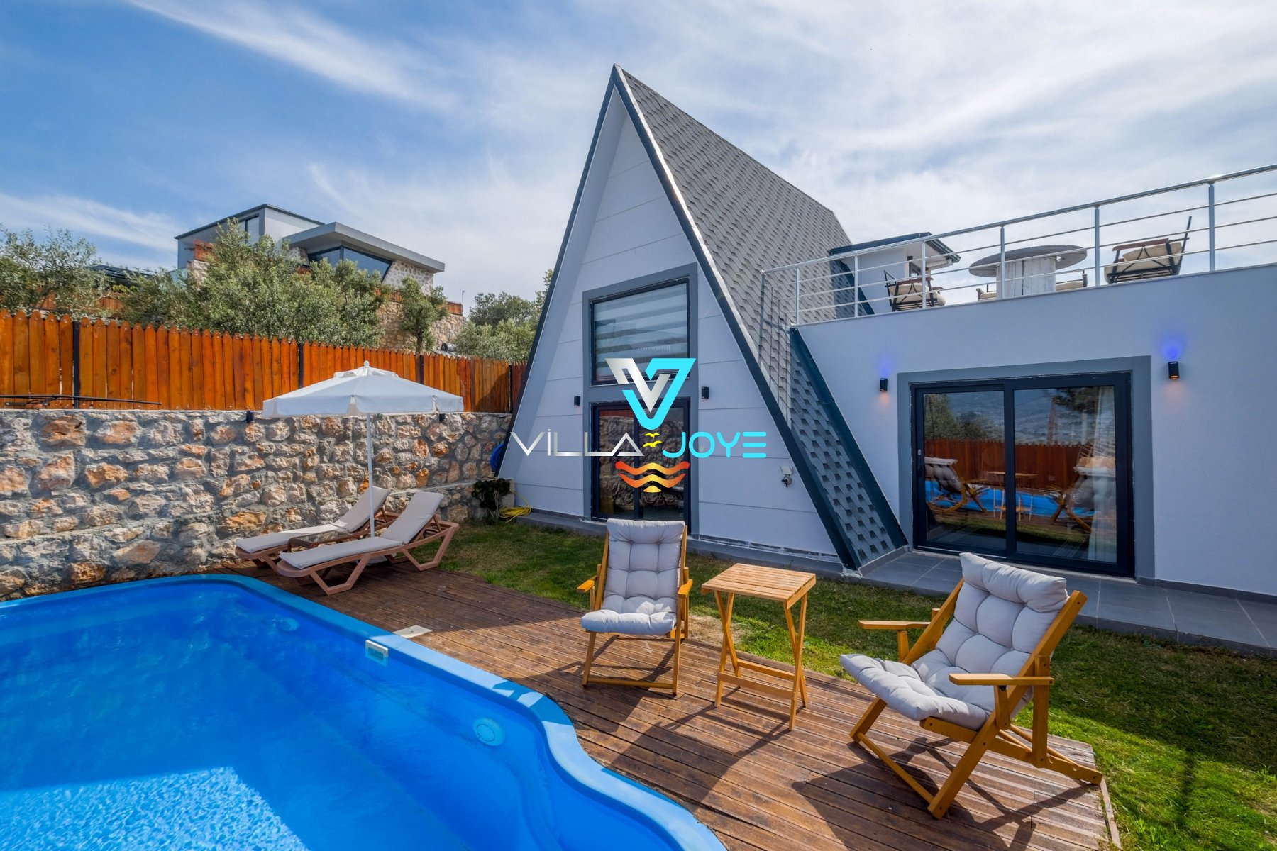 Antalya, Kalkan'da 1 Odalı, 1 Banyolu, 2 Kişiye Kadar Konaklamalı, Kiralık Villa - No: 255