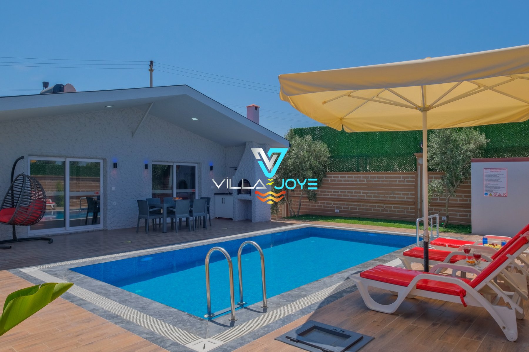 Muğla, Fethiye'de 2 Odalı, 2 Banyolu, 4 Kişiye Kadar Konaklamalı, Kiralık Villa - No: 258