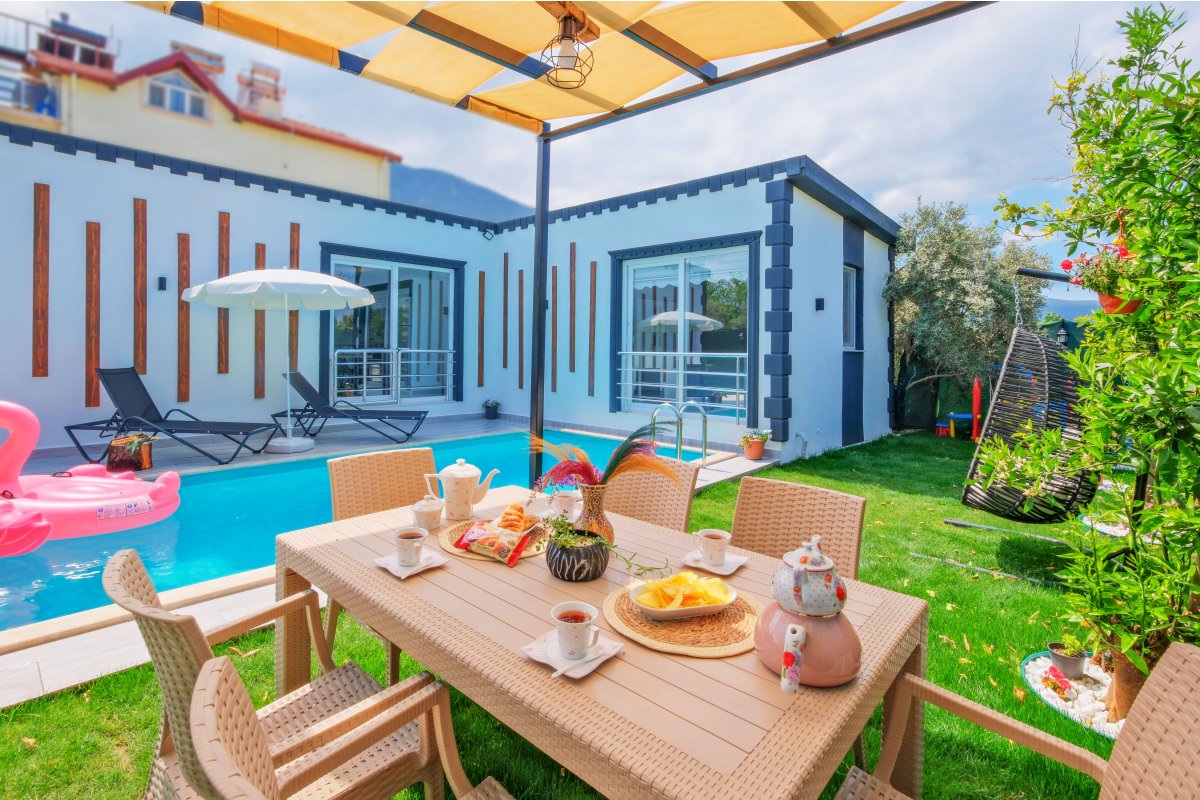 Muğla, Fethiye'de 2 Odalı, 2 Banyolu, 4 Kişiye Kadar Konaklamalı, Kiralık Villa - No: 259