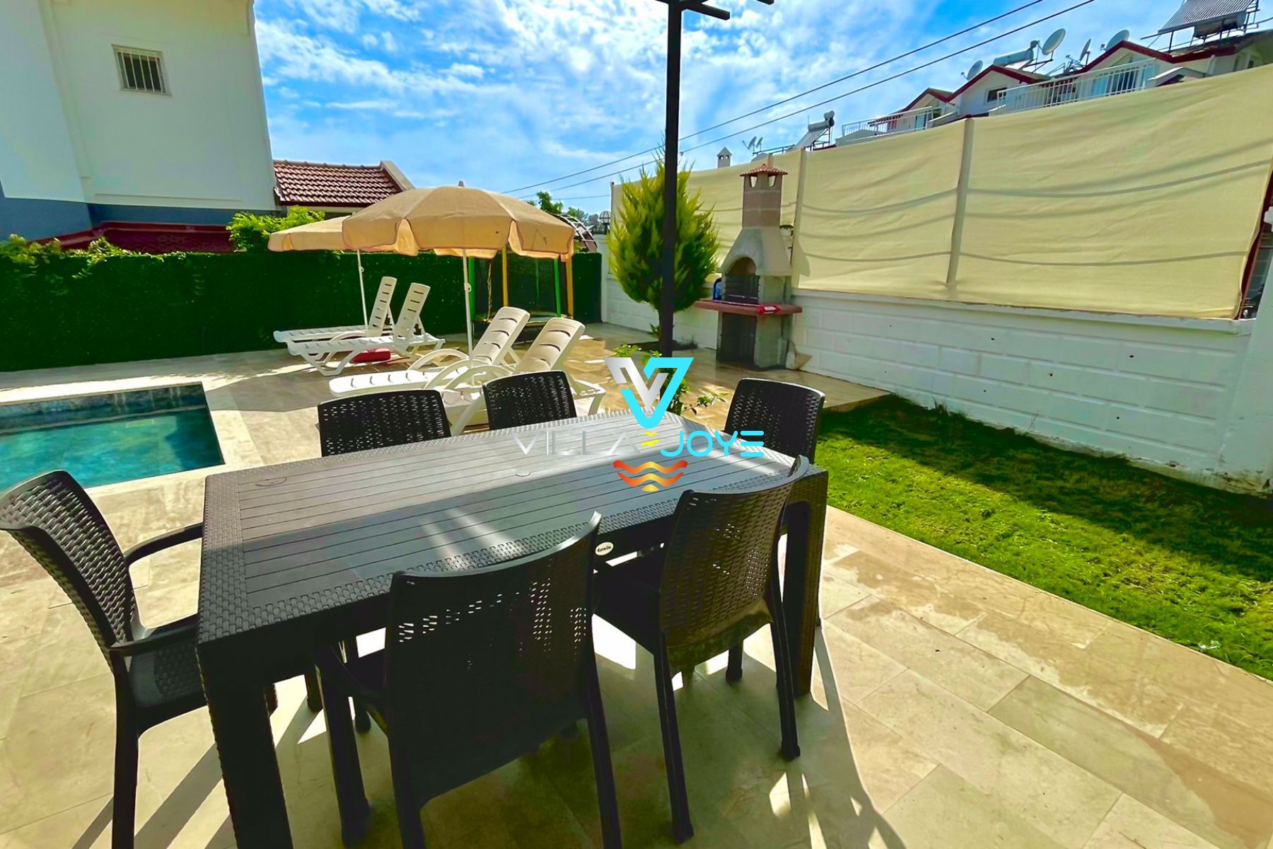 Muğla, Fethiye'de 3 Odalı, 2 Banyolu, 6 Kişiye Kadar Konaklamalı, Kiralık Villa - No: 266