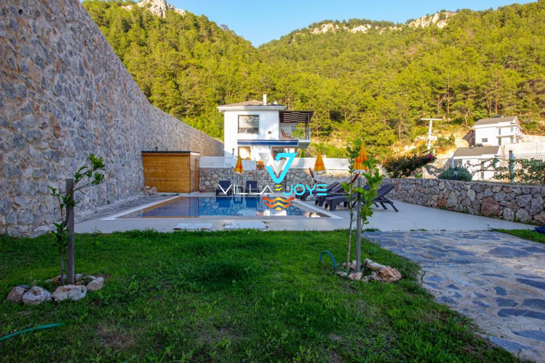 Muğla, Fethiye'de 3 Odalı, 3 Banyolu, 6 Kişiye Kadar Konaklamalı, Kiralık Villa - No: 277