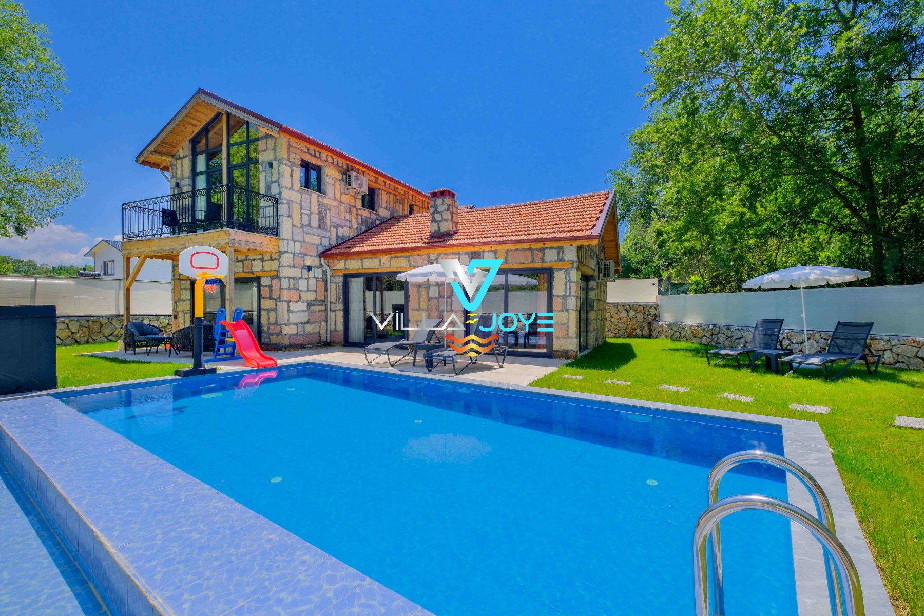 Muğla, Fethiye'de 2 Odalı, 2 Banyolu, 4 Kişiye Kadar Konaklamalı, Kiralık Villa - No: 279-1