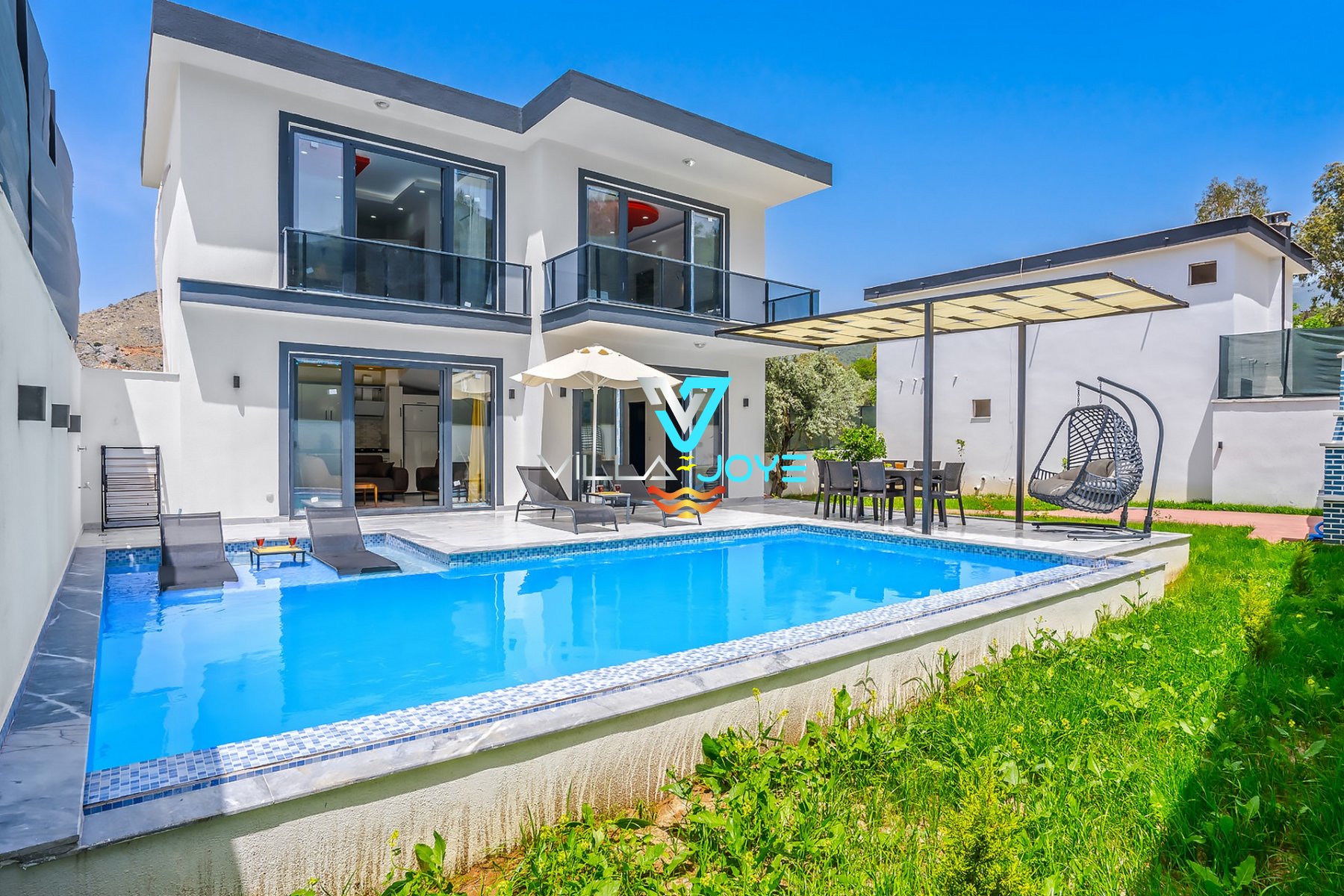 Antalya, Kalkan'da 2 Odalı, 3 Banyolu, 4 Kişiye Kadar Konaklamalı, Kiralık Villa - No: 281